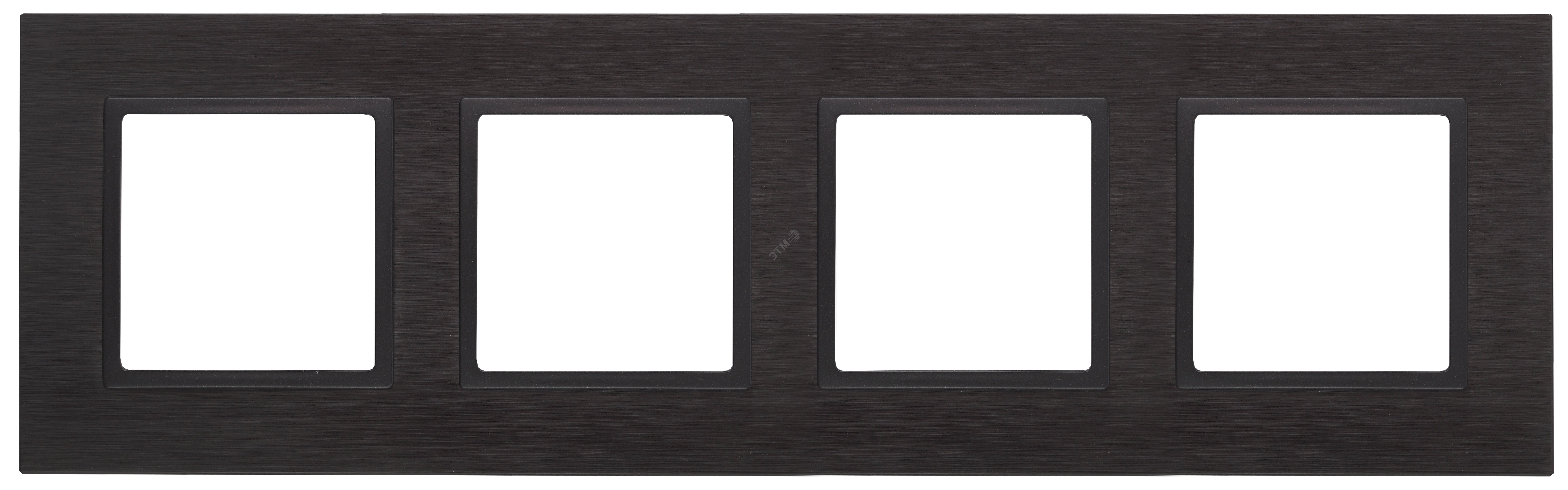 Изображение товара Рамка для розеток и выключателей черный металл ЭРА Elegance 14-5204-05