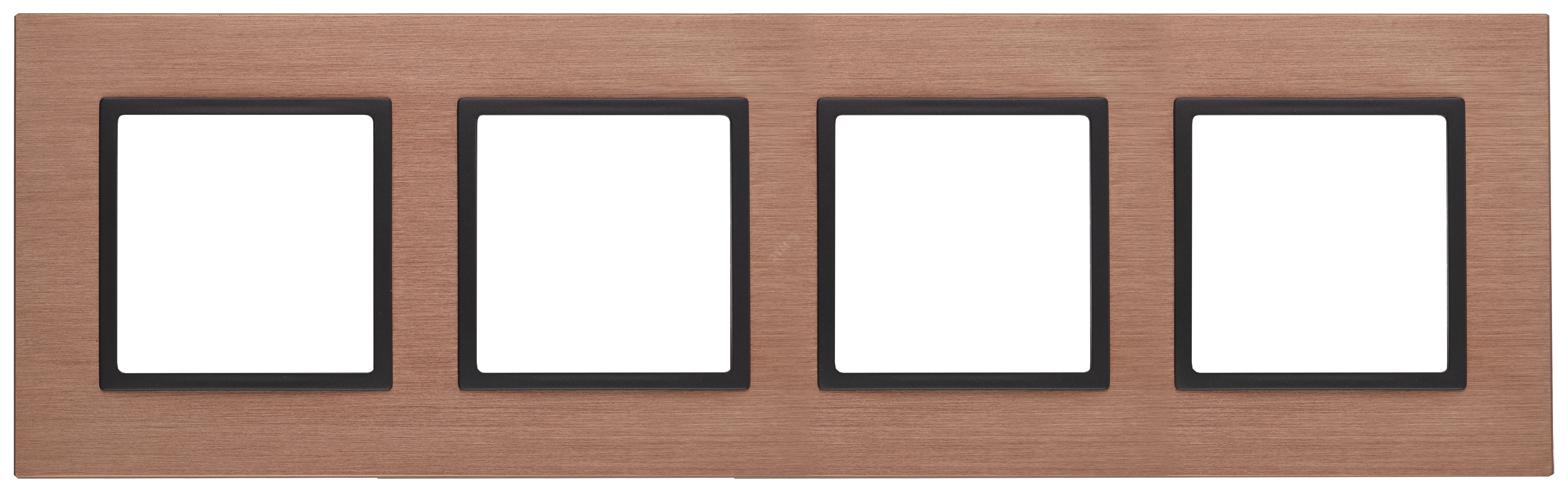 Изображение товара Рамка для розеток и выключателей ЭРА Elegance 4-постовая медная