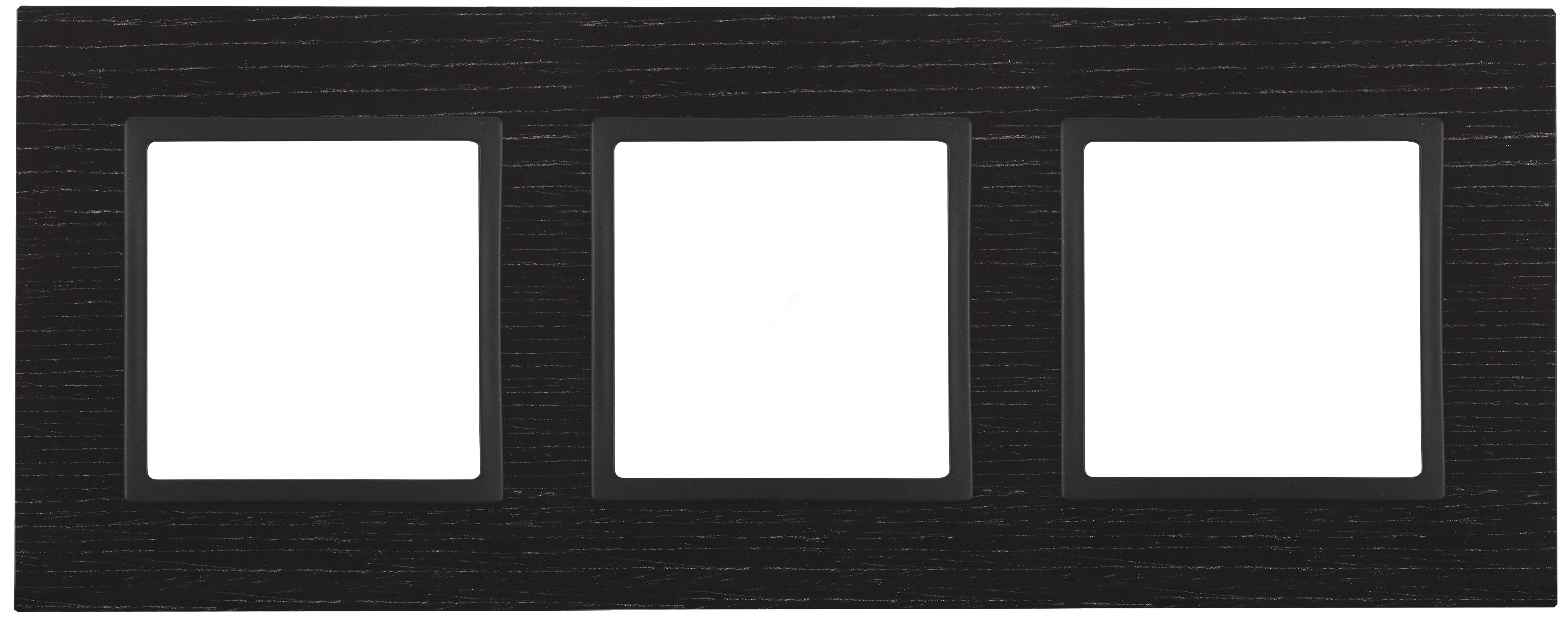 Изображение товара Рамка для розеток и выключателей Эра Elegance черное дерево 3 поста