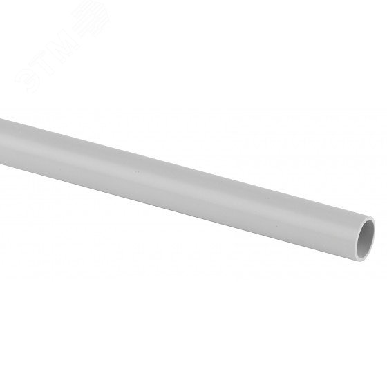 Труба гладкая жесткая ПВХ (серый) d 40мм (3м) Б0036390 ЭРА