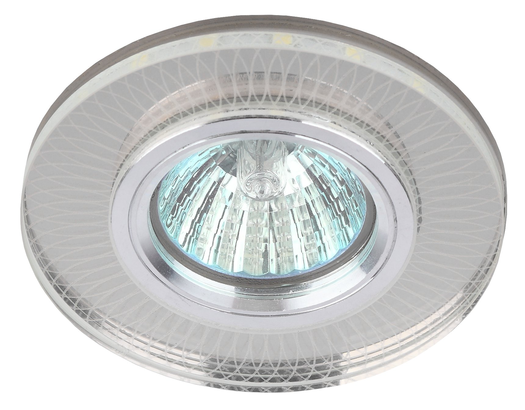 Светильник точечный декоративный cо светодиодной подсветкой MR16, зеркальный DK LD44 SL 3D Б0037355 ЭРА - превью