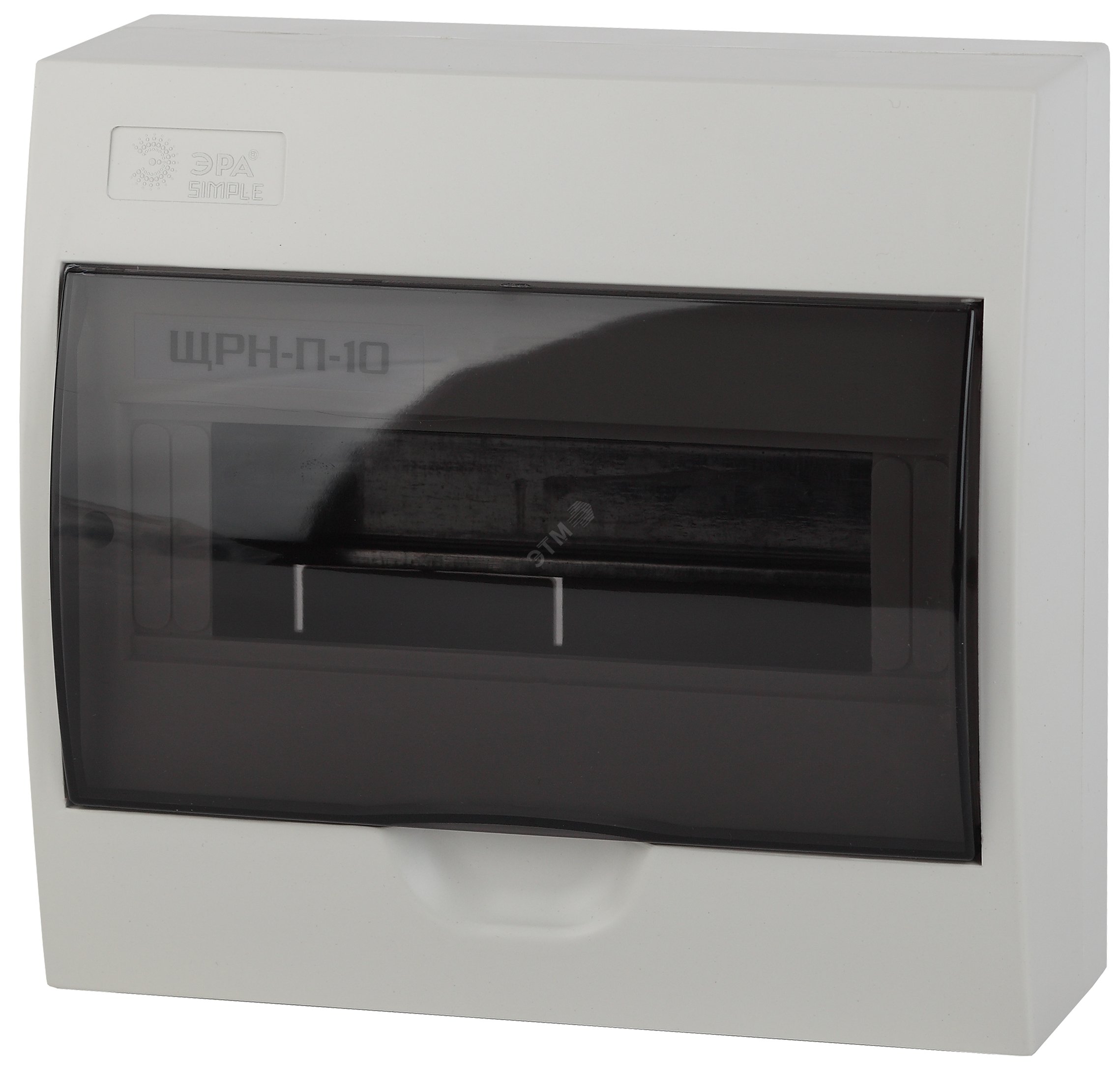 Изображение товара Бокс пластиковый навесной ЭРА SIMPLE ЩРН-П-10 IP41 10 модулей
