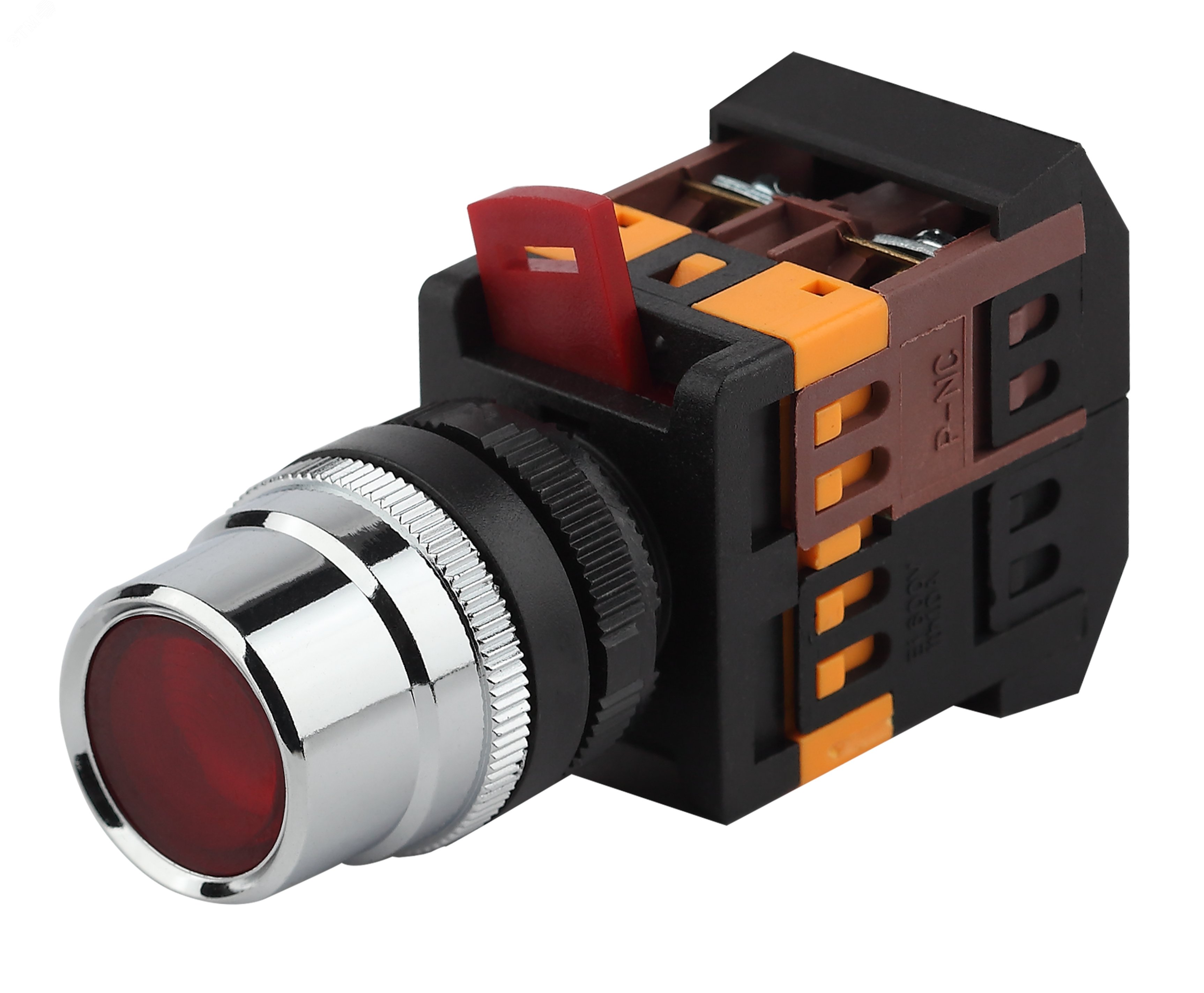 Изображение товара Кнопка управления ABLF-22 красный d22мм неон 240В IP20