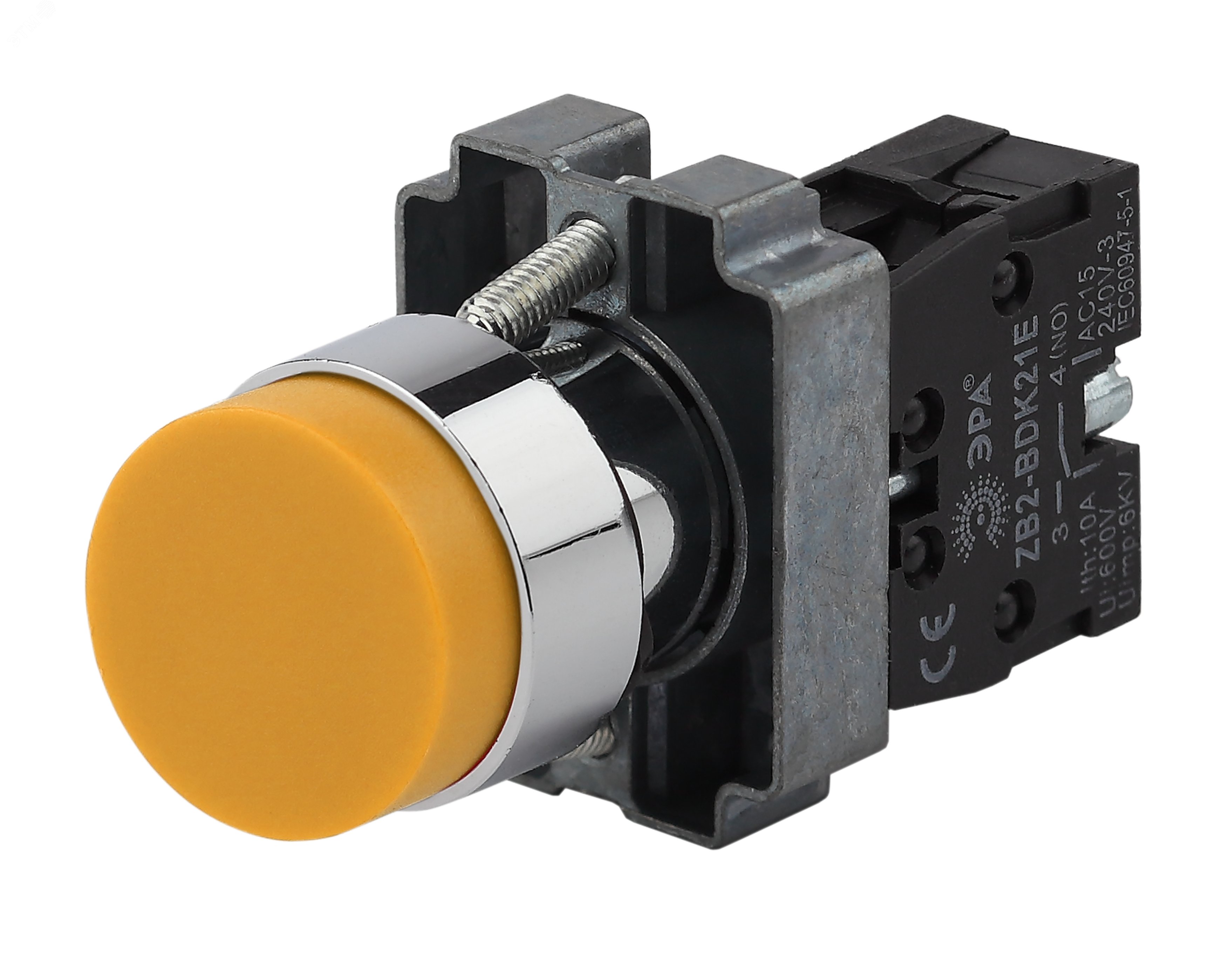 Изображение товара Кнопка управления LAY5-BL51 без подсветки желтая для автоматизации и управления