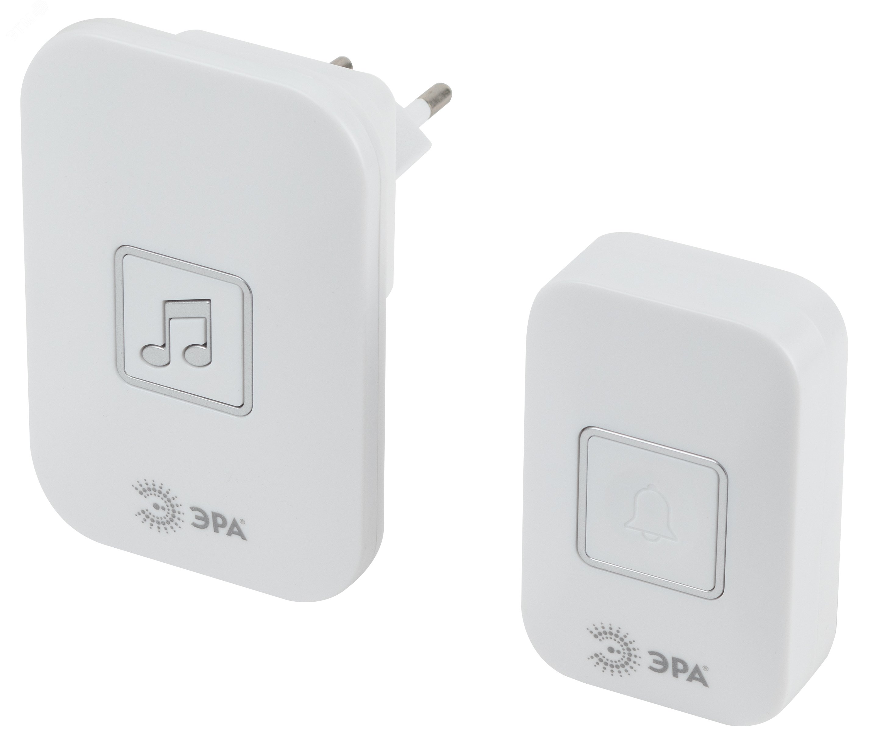 Изображение товара Беспроводной дверной звонок ЭРА C98 от сети с 60 мелодиями и регулятором громкости