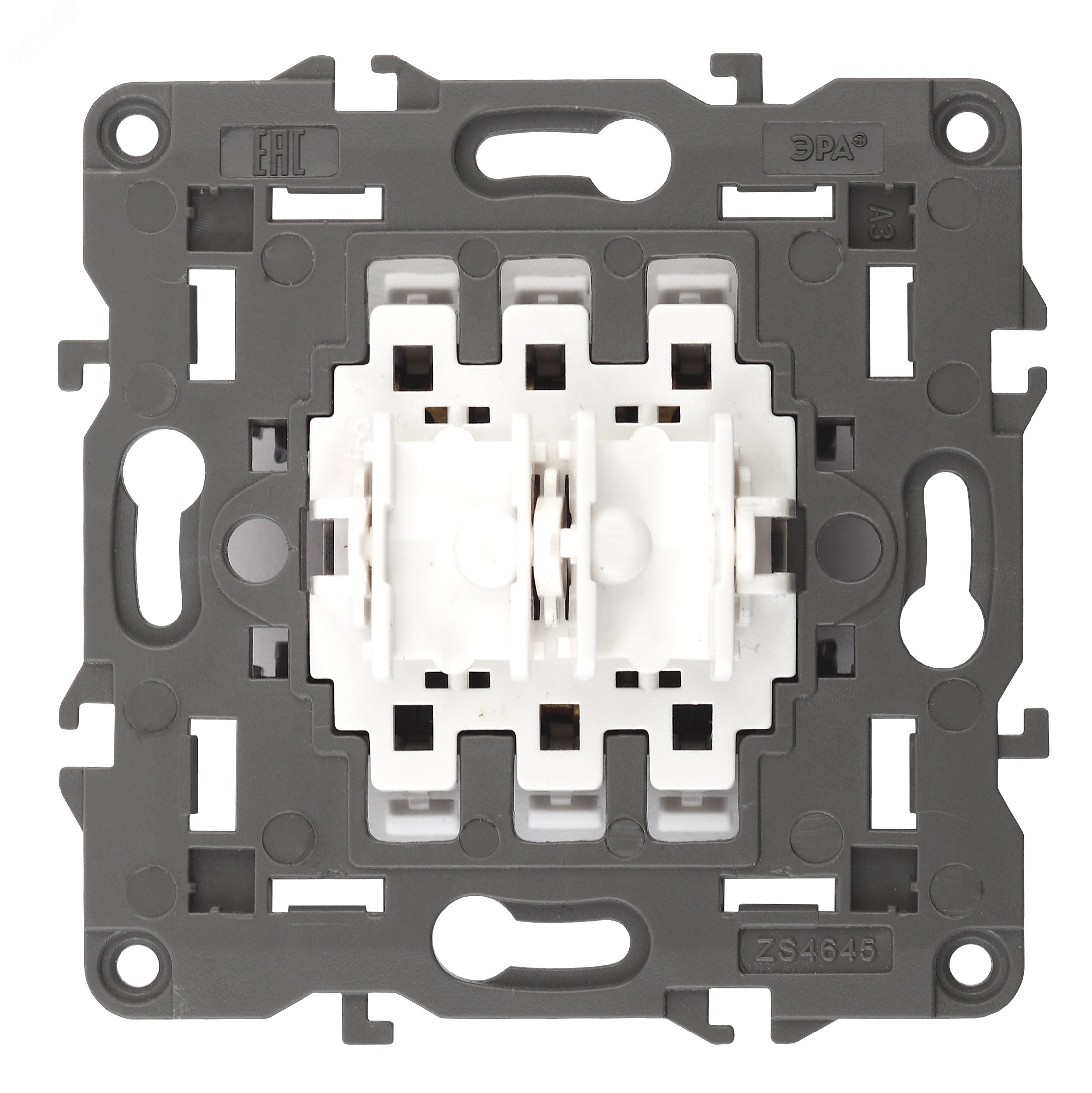 Изображение товара Переключатель для жалюзи Эра 12 10А 250В механический скрытый монтаж