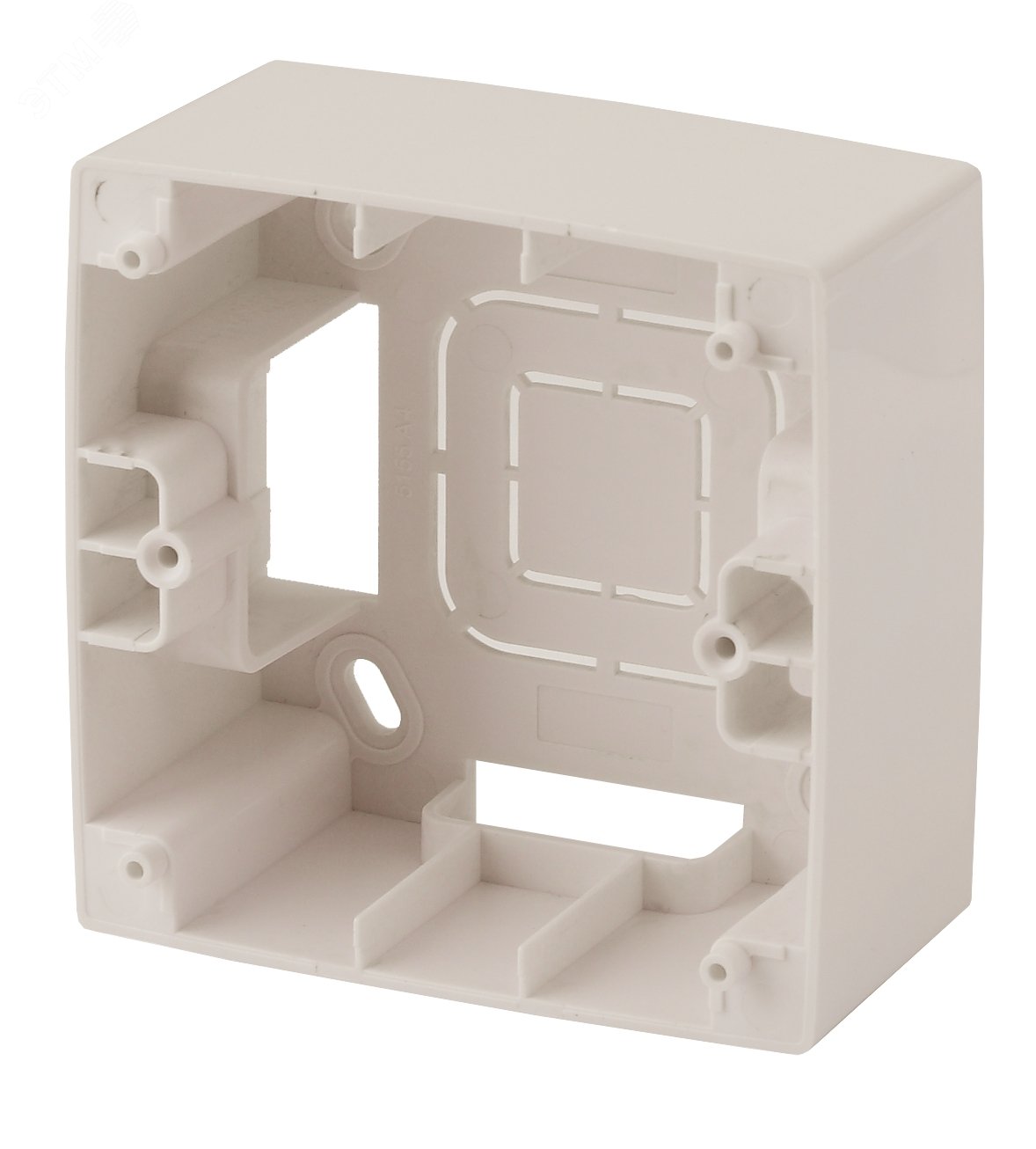 Изображение товара Коробка накладного монтажа 1 пост, Эра12, слоновая кость (20/200/1600) 12-6101-02 (шт)