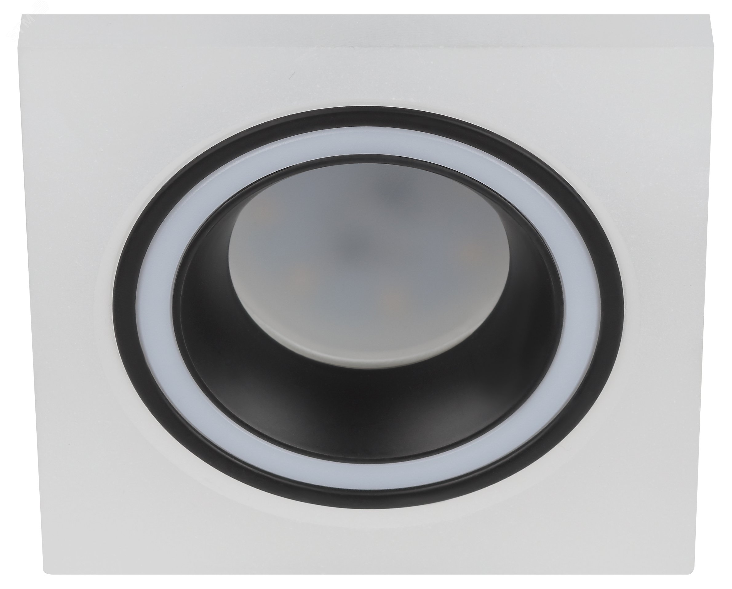 Встраиваемый светильник декоративный DK91 WH/BK MR16/GU5.3 белый/черный Б0054361 ЭРА - превью 3