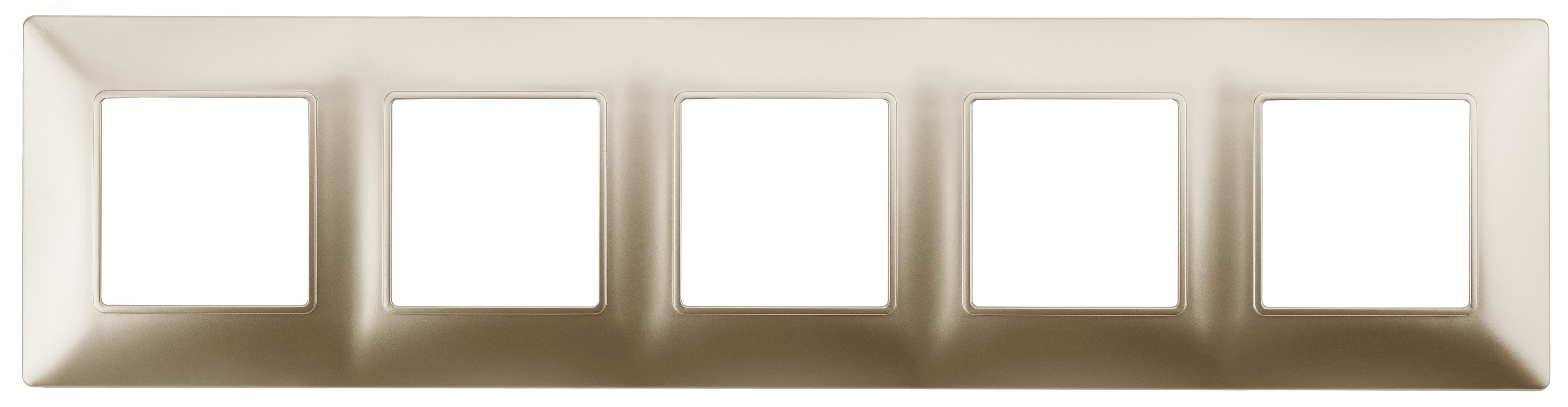 Изображение товара Рамка для розеток и выключателей Эра Elegance 5 постов шампань поликарбонат