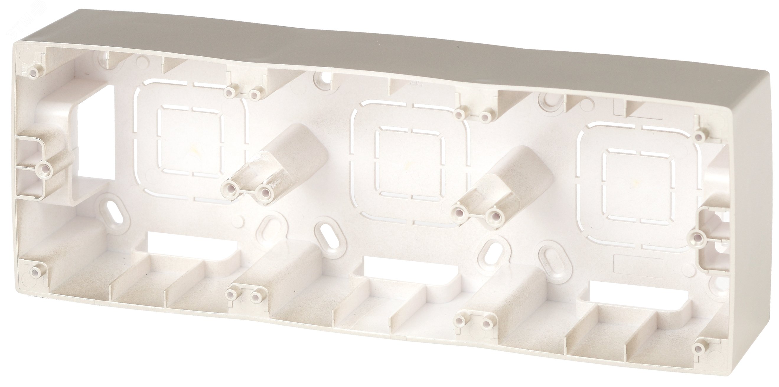 Изображение товара Коробка накладного монтажа 3 поста Эра12 шампань 12-6103-04