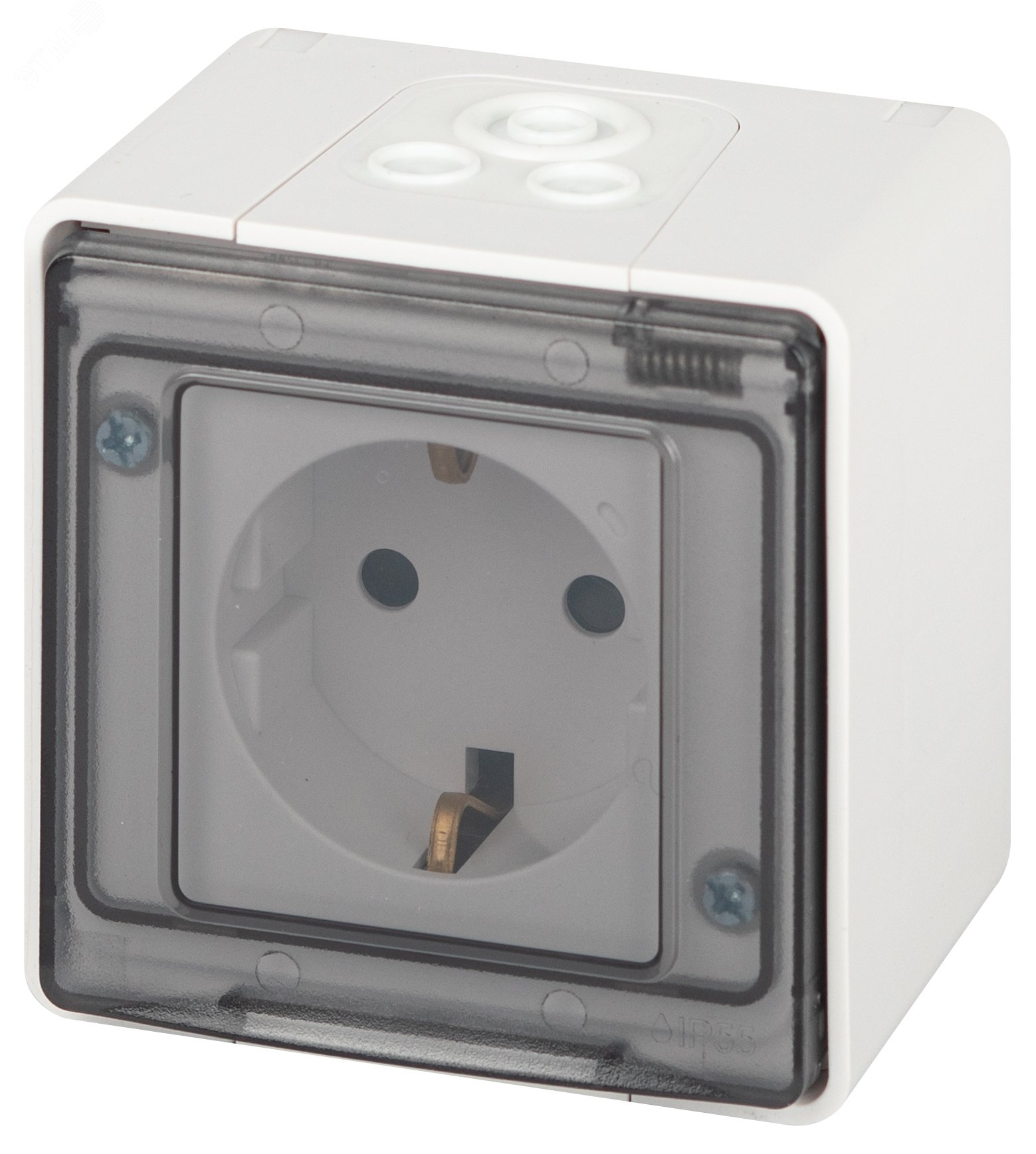 Изображение товара Розетка однофазная наружная с заземлением ЭРА Эксперт 11-2502-01