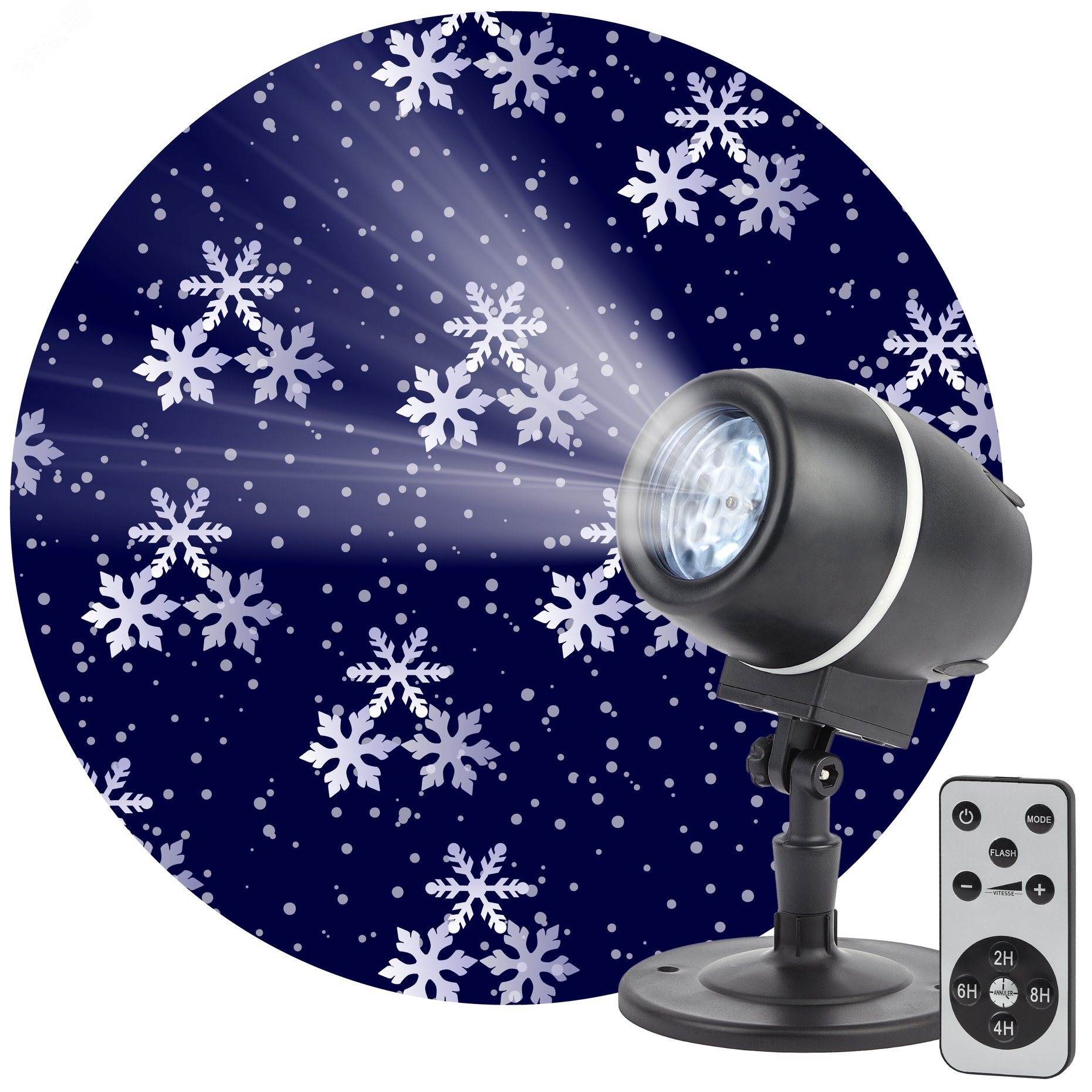 Проектор LED Снежный вальс, IP44, 220В ENIOP-08 Б0047979 ЭРА - превью 2