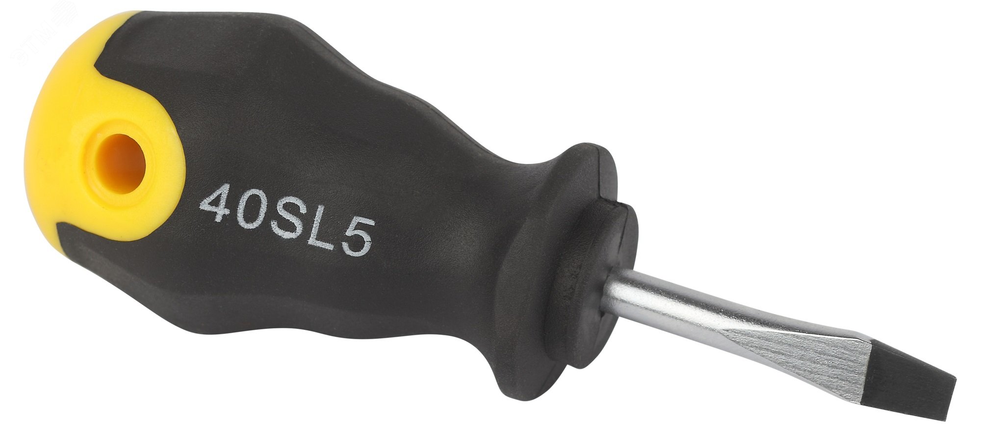 Изображение товара Отвертка шлицевая ЭРА SL 5х40 мм двухкомпонентная рукоятка для работы с крпежом