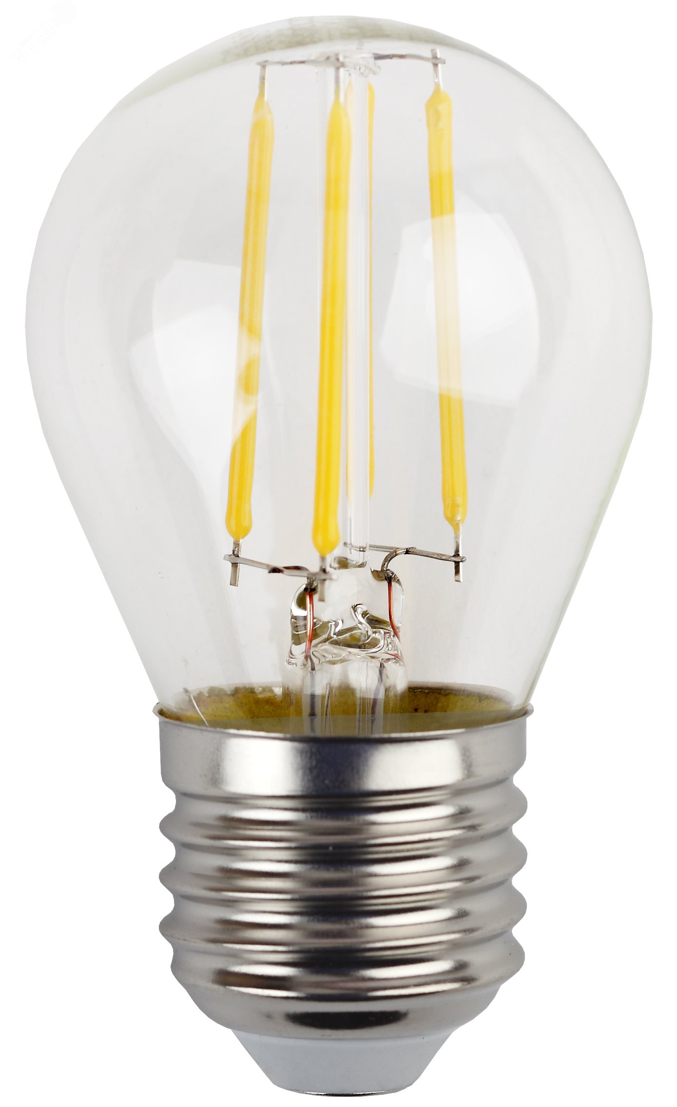 Лампа светодиодная F-LED P45-11w-827-E27 (филамент, шар, 11Вт, тепл, E27) (10/100/4000) Б0047013 ЭРА - превью 4