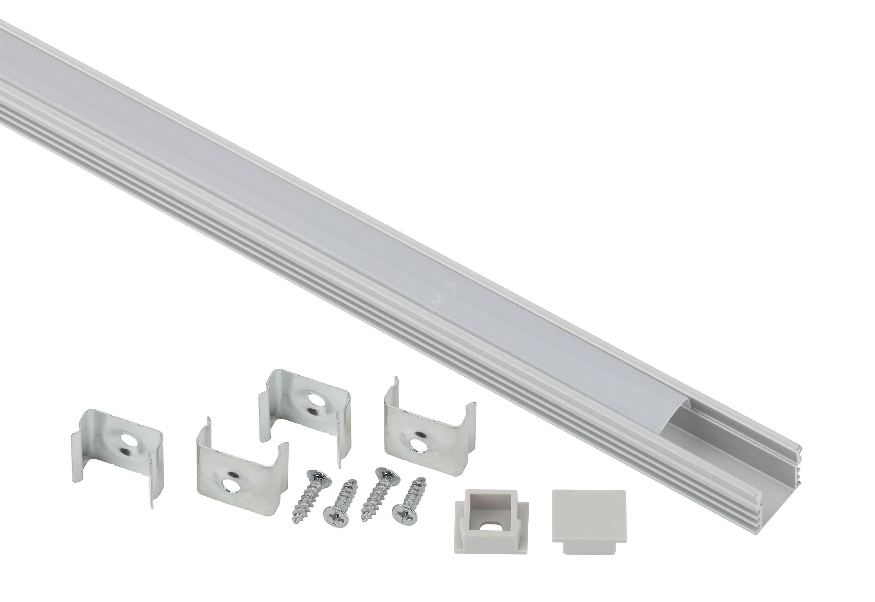 Изображение товара Комплект анодированного профиля CAB261 16х12мм для светодиодов 2 м