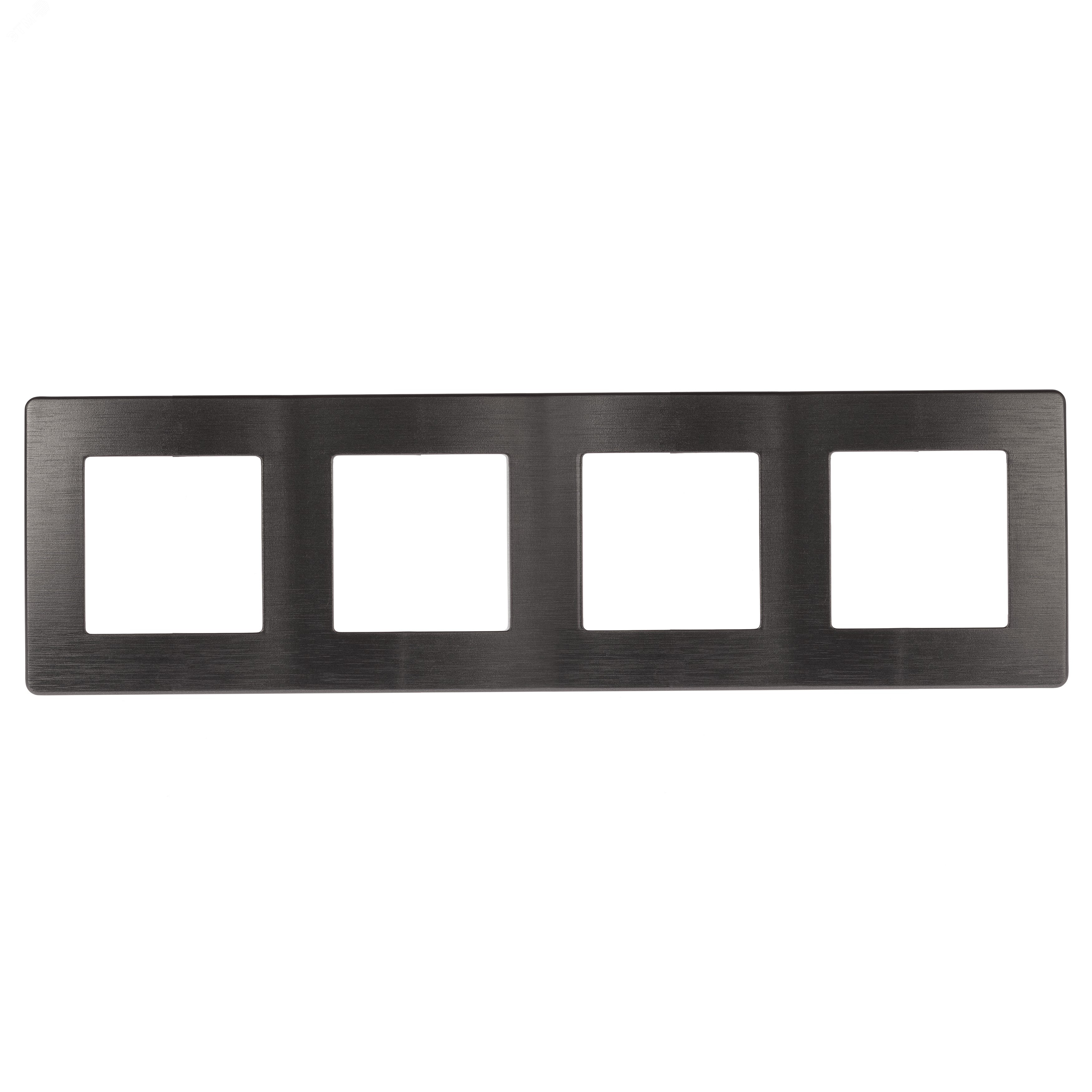 Изображение товара Рамка для розеток и выключателей ЭРА 12 12-5104-12 на 4 поста графит пластиковая