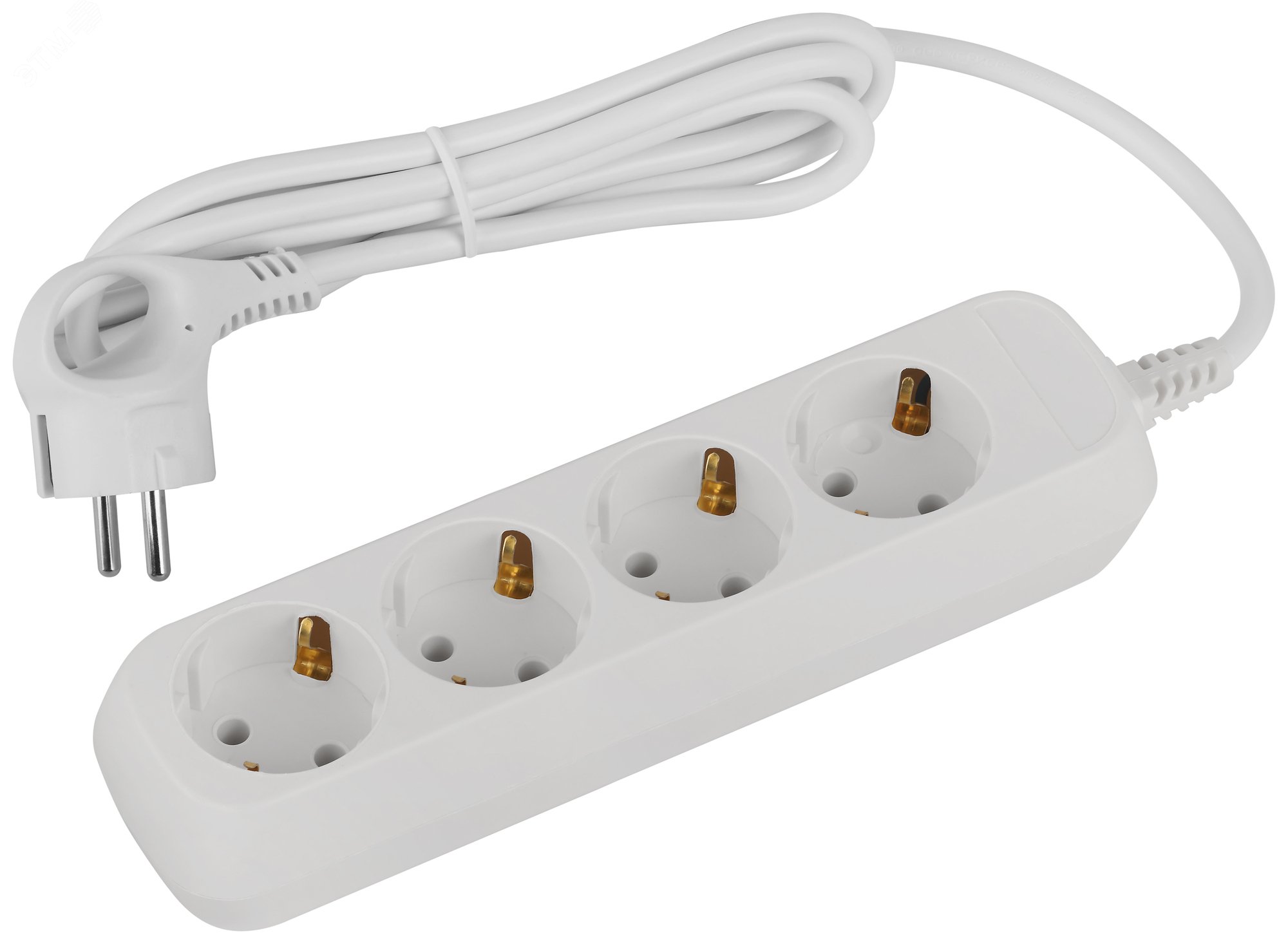 Изображение товара Удлинитель электрический 4 розетки с заземлением 1,5м ПВС 3x1мм2 ЭРА