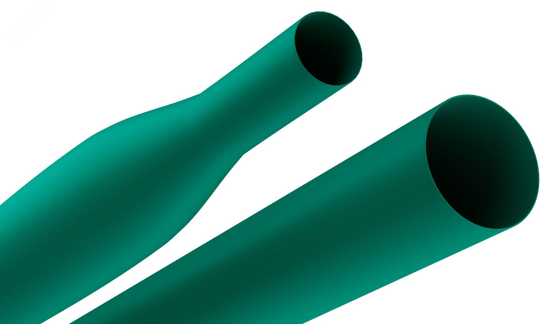 Изображение товара Термоусадочная трубка ЭРА нг-LS 40/20 зелёная 1 м, высокая изоляция