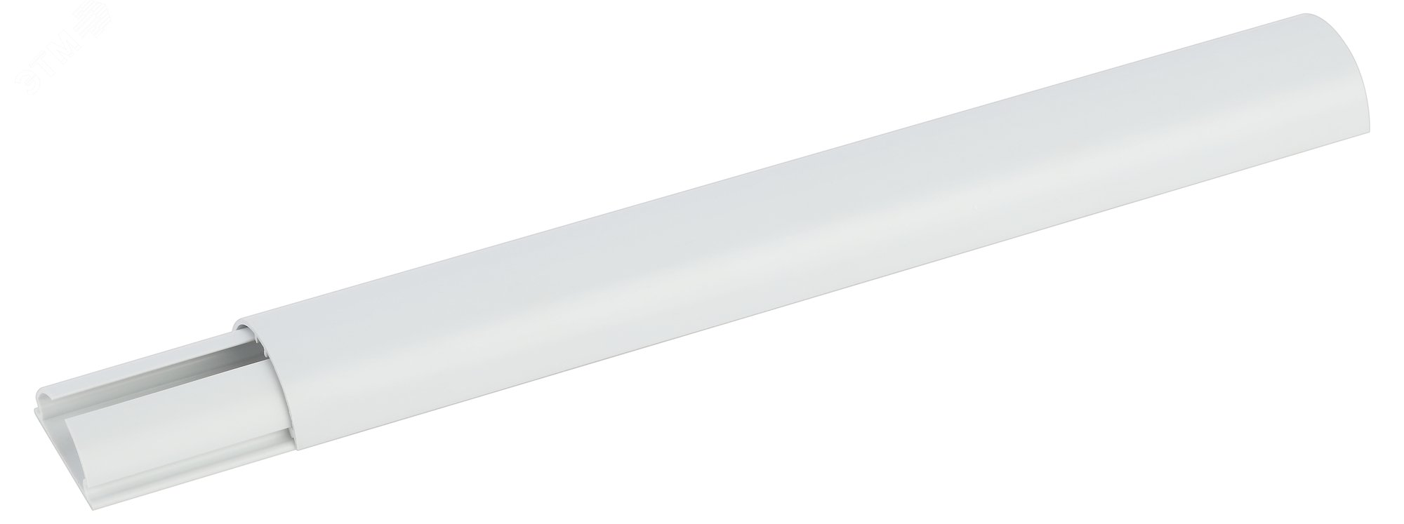 Изображение товара Кабель-канал полукруглый ЭРА KK-30-13-FW белый 30х13мм 2м ПВХ