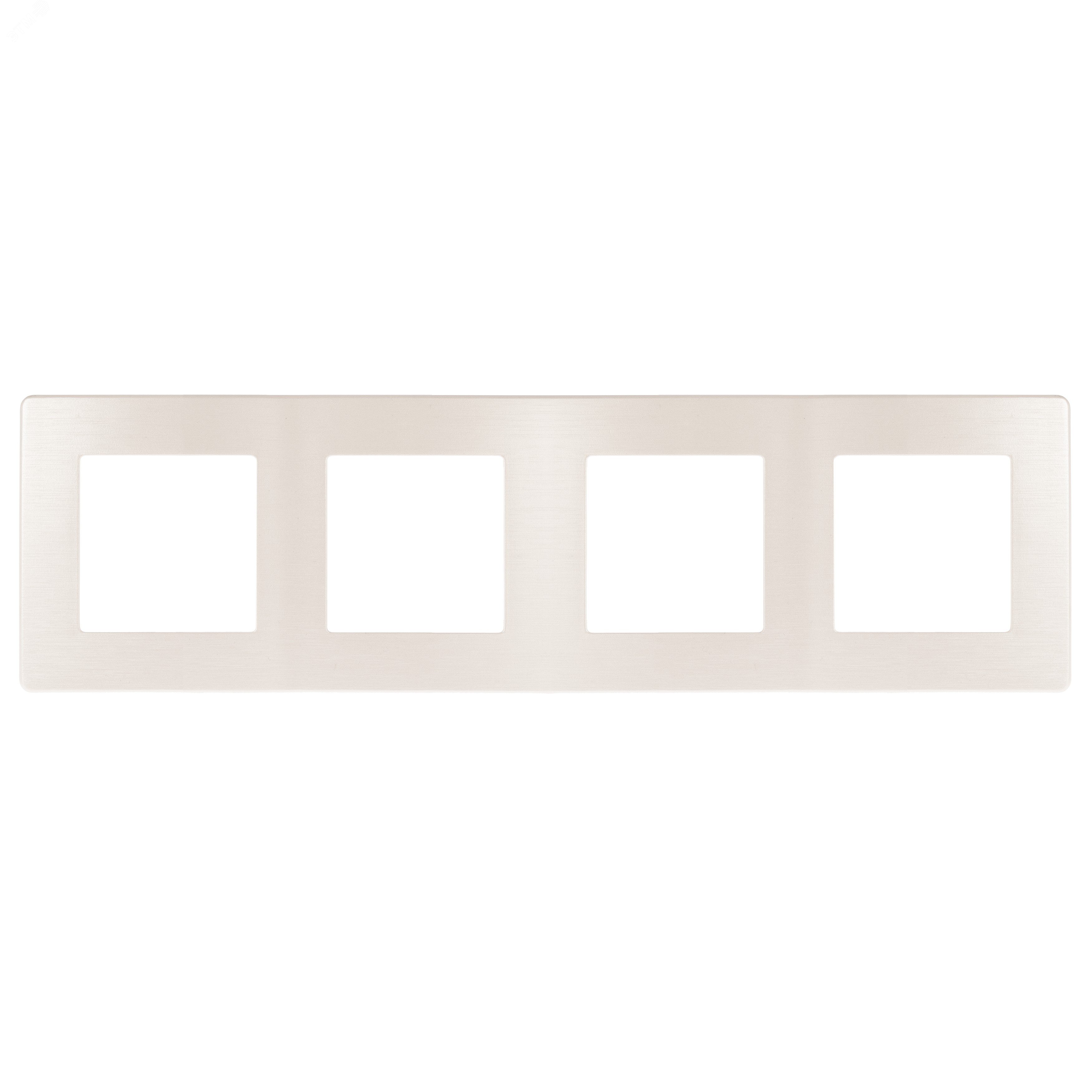 Изображение товара Рамка для розеток и выключателей ЭРА на 4 поста перламутр пластик Серия 12 12-5104-15