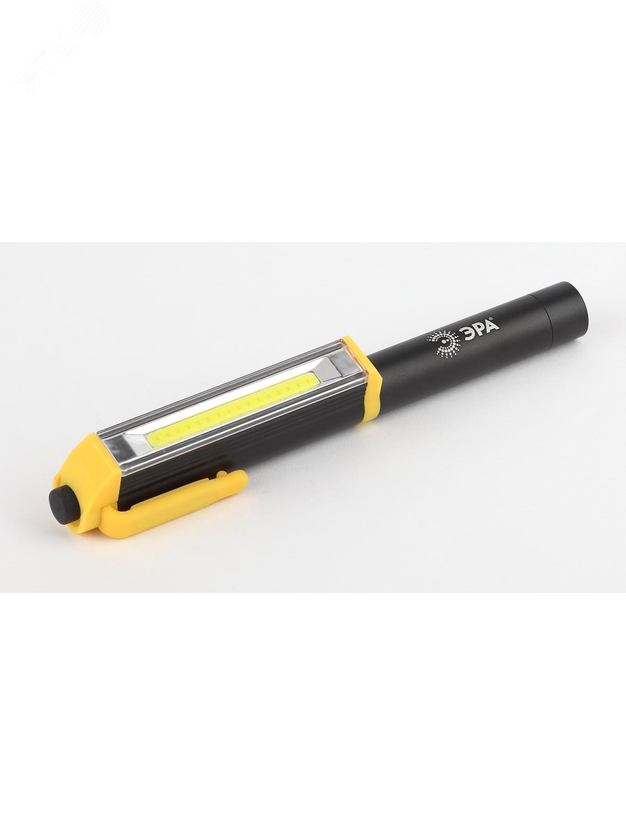 Фонарик карманный ручка на батарейках 3хААА, ударопрочный, магнитный, клипса RB-702 Практик Б0027821 ЭРА - превью 5