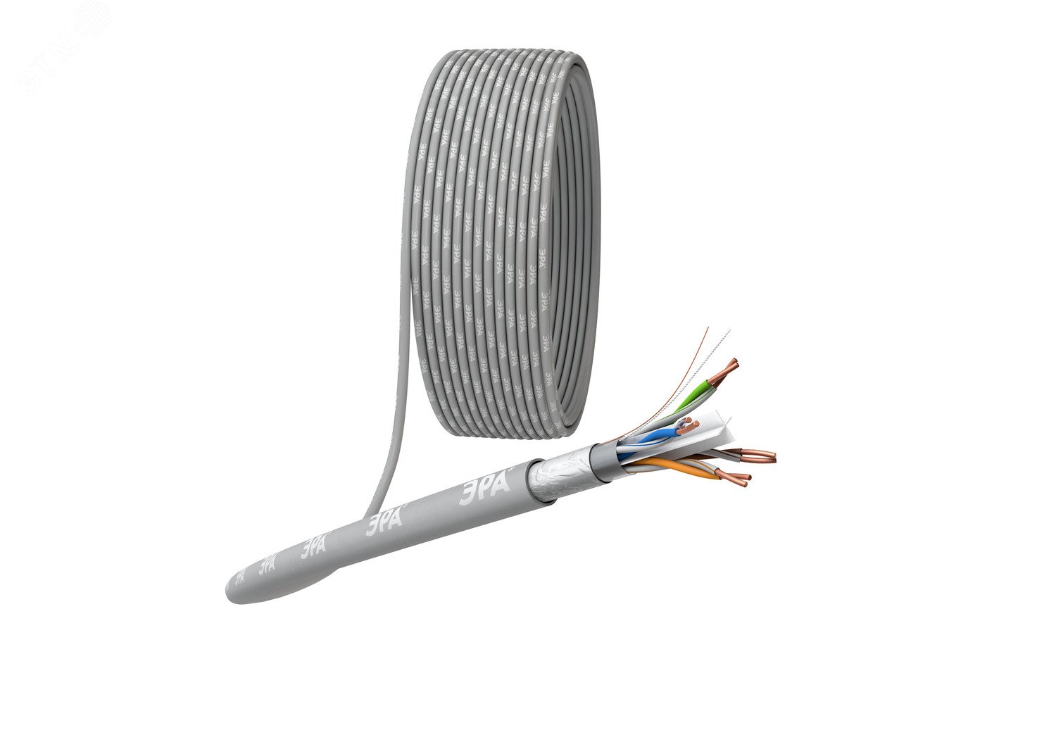 Изображение товара Кабель витая пара F/UTP 4x2x23 AWG Cat 6 CU PVC 305м F-4-PVC-6 (м)