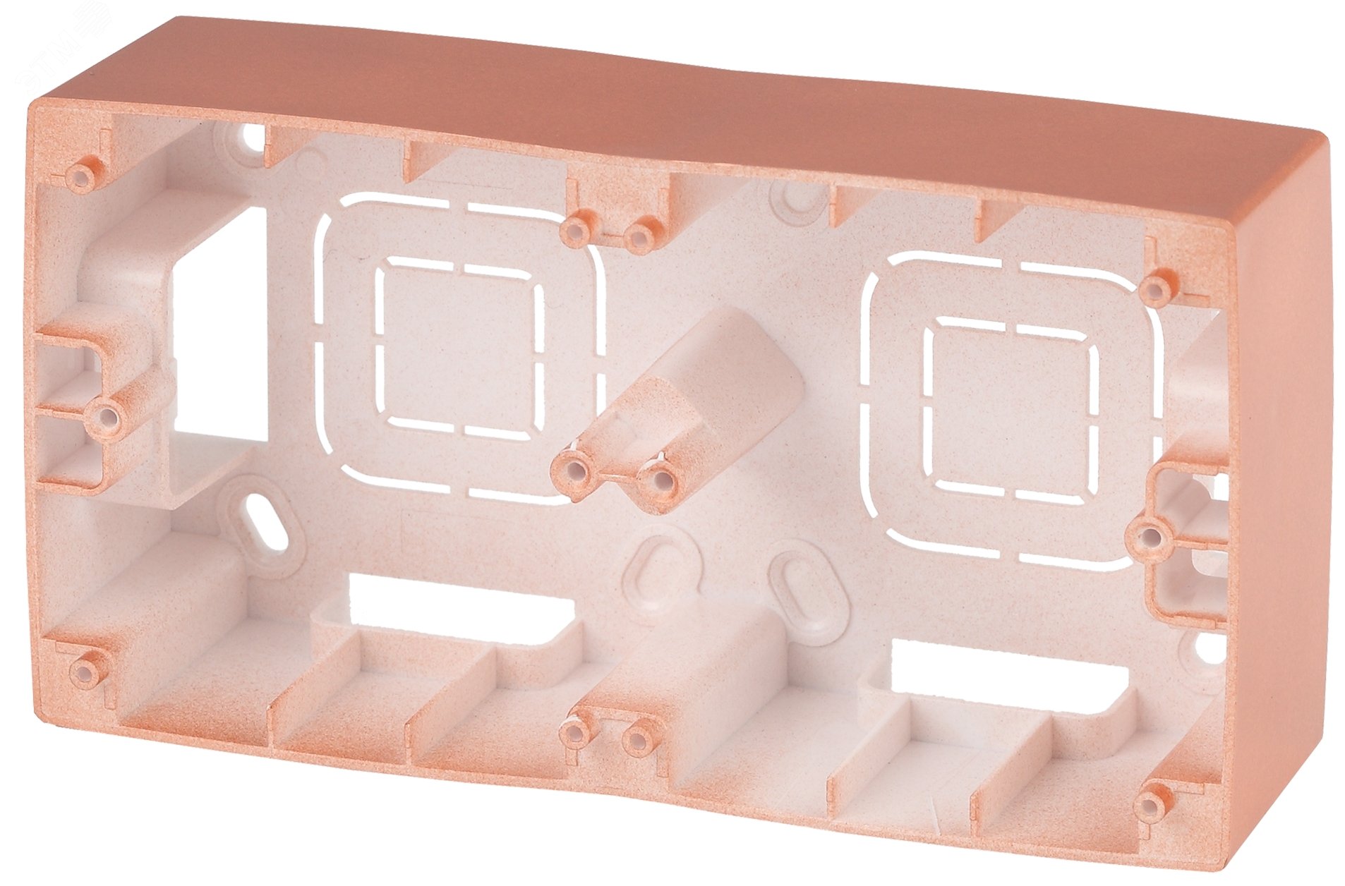 Изображение товара Коробка накладного монтажа 2 поста, Эра12, медь 12-6102-14 (шт)