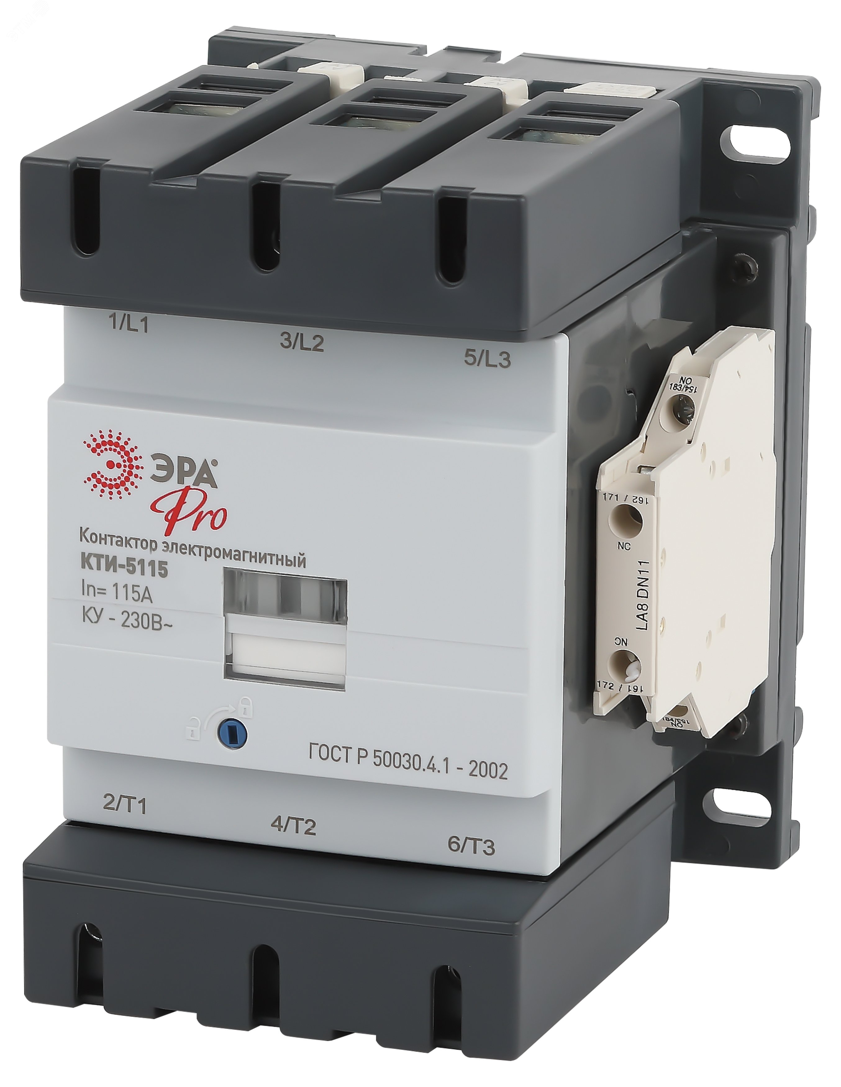 Изображение товара Контактор КТИ-5115 PRO KKT50-115-230-10-E 115А 230В/АС3