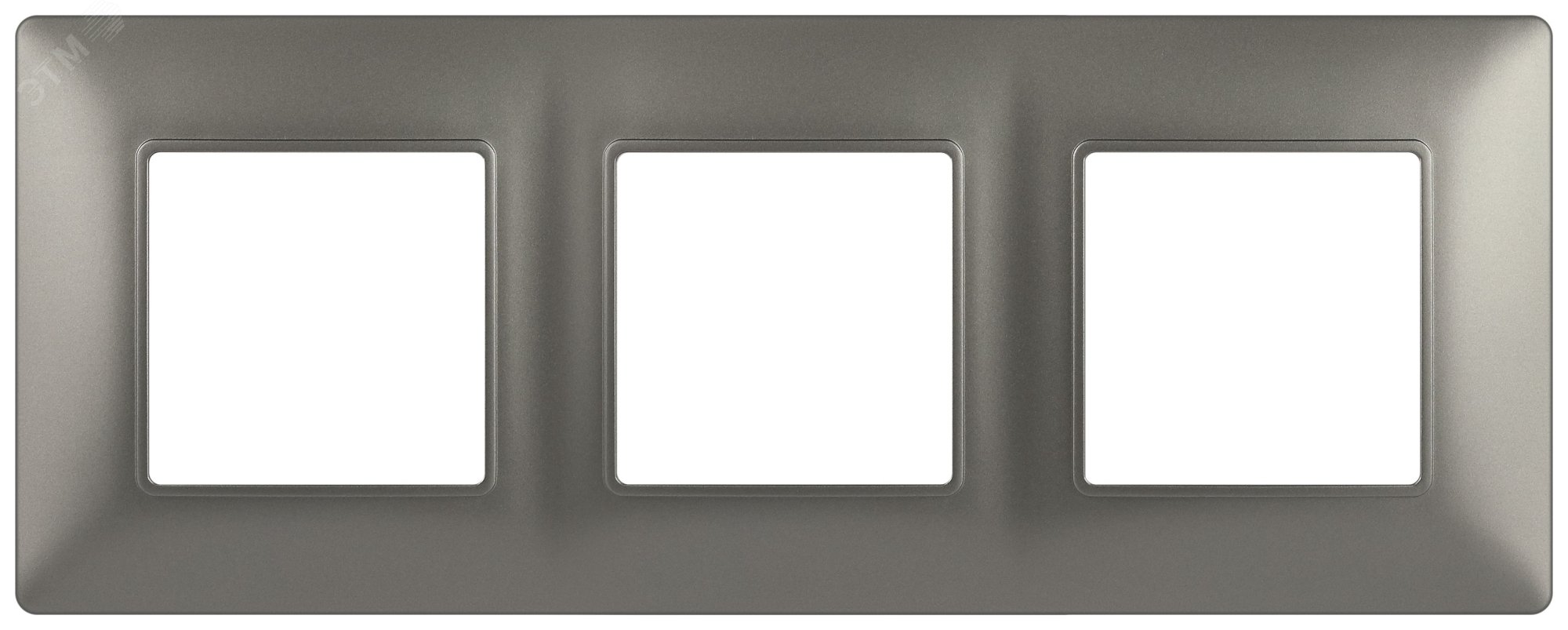Изображение товара Рамка 3 постовая для розеток и выключателей ЭРА Elegance титан поликарбонат