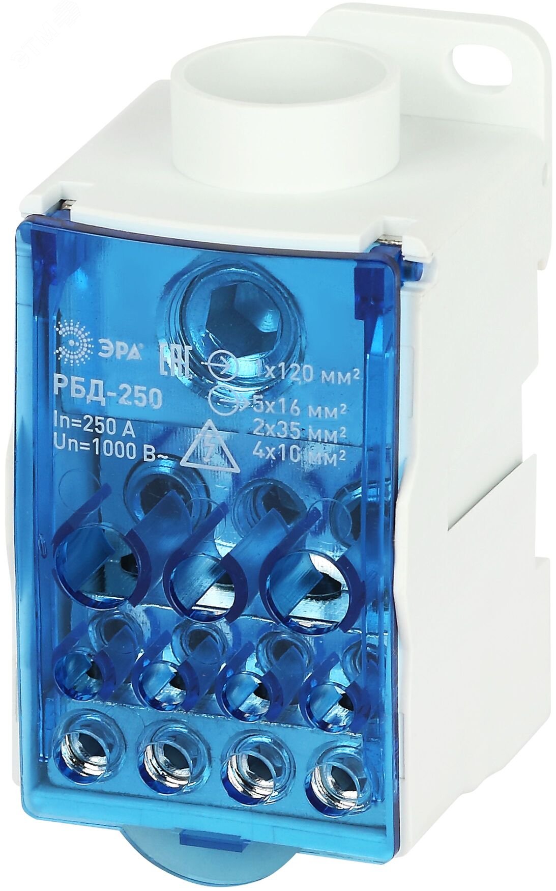 Изображение товара Блок распределительный на DIN-рейку ЭРА РБД-250А