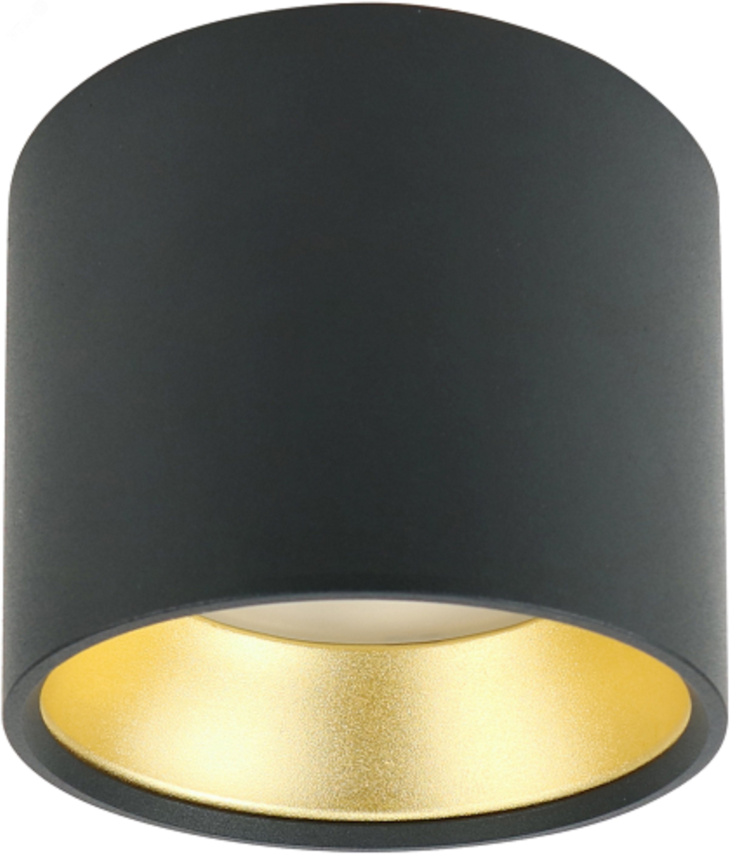 Подсветка Накладной под лампу Gx53, алюминий, цвет черный+золото OL8 GX53 BK/GD лампа с цоколем GX53 ( в комплект не входит) Б0048539 ЭРА