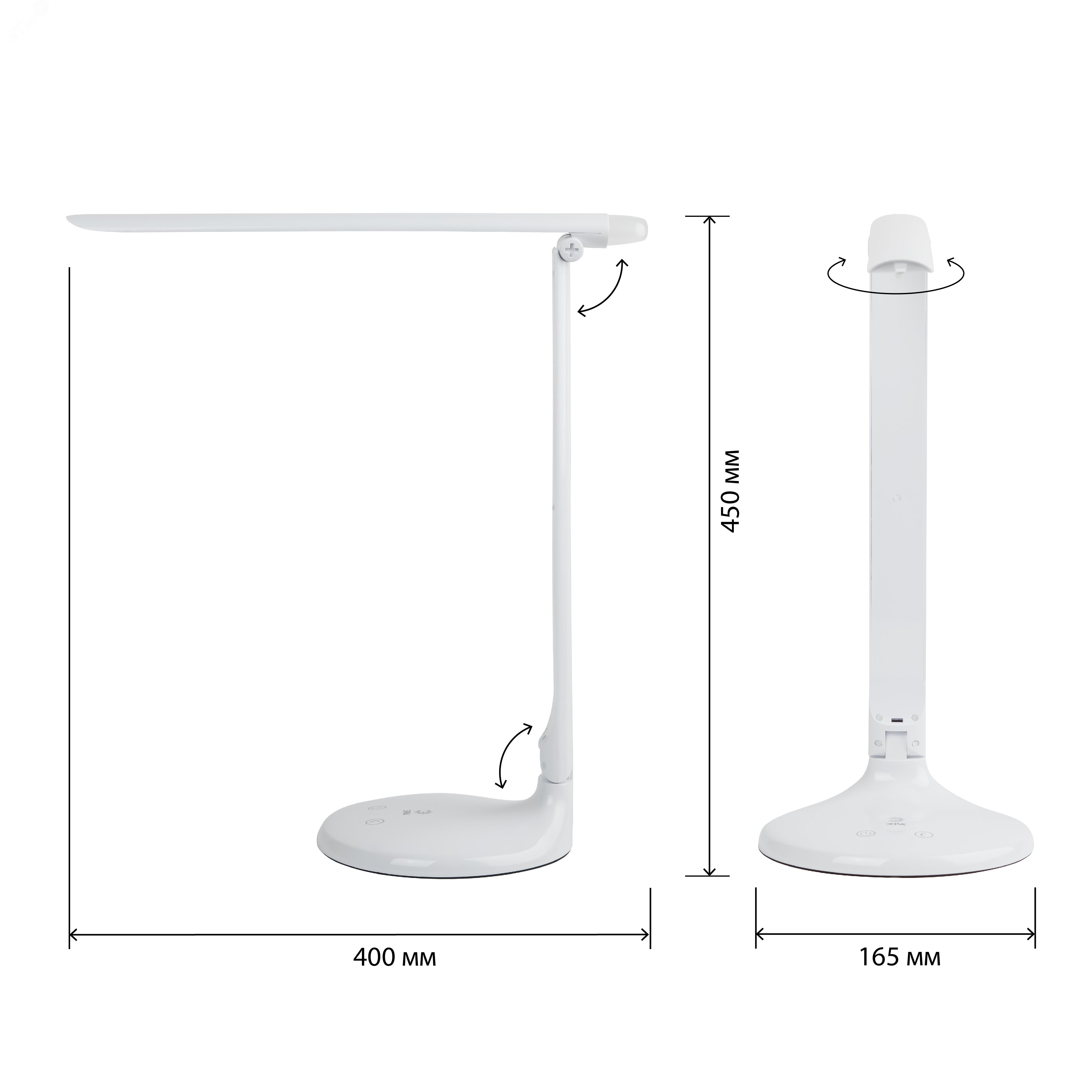 Светодиодный настольный светильник NLED-482-10W-W белый Б0041086 ЭРА - превью 7