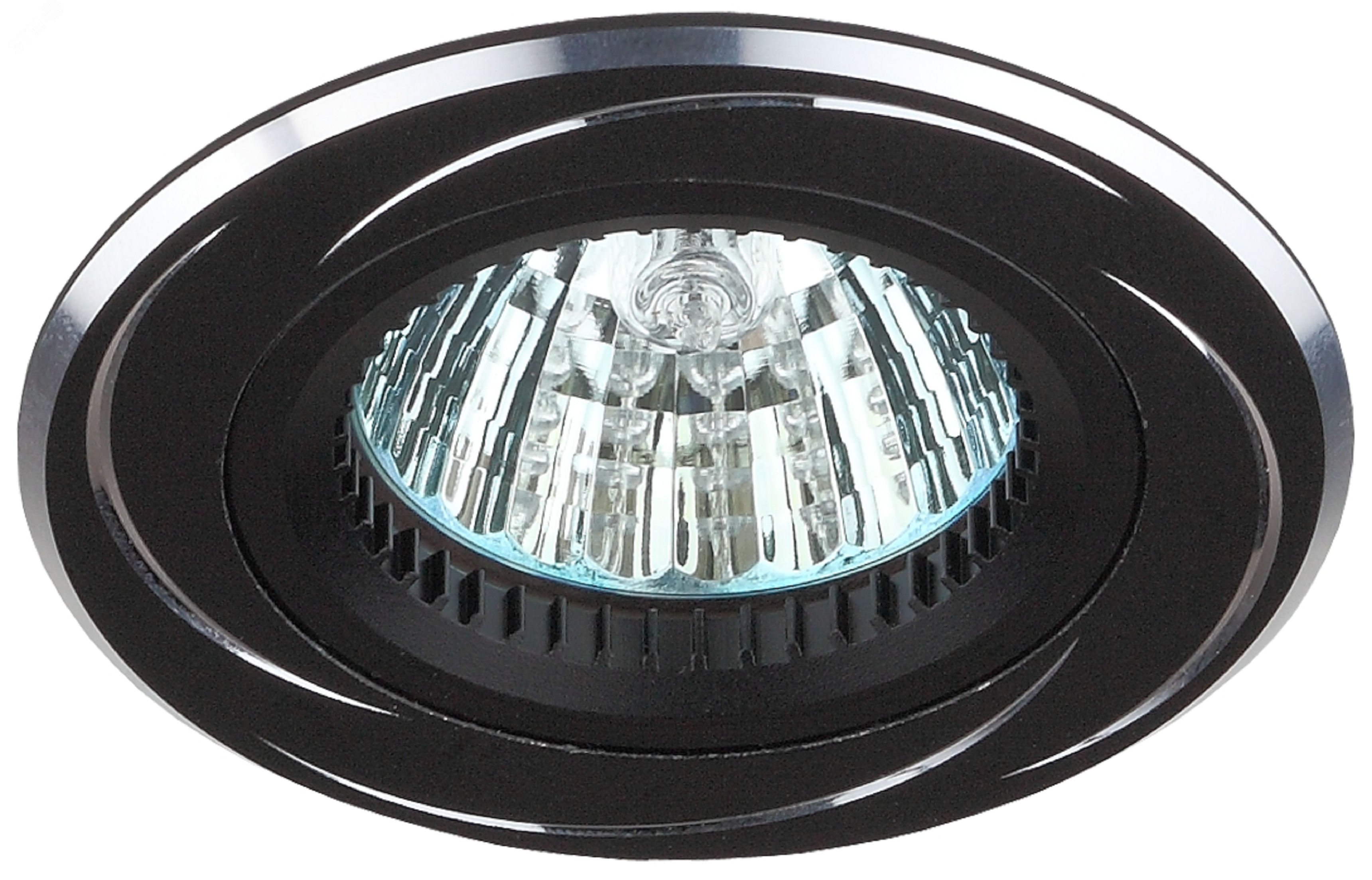 Изображение товара Встраиваемый светильник KL34 AL/BK/1 поворотный для MR16 12V 50W ЭРА
