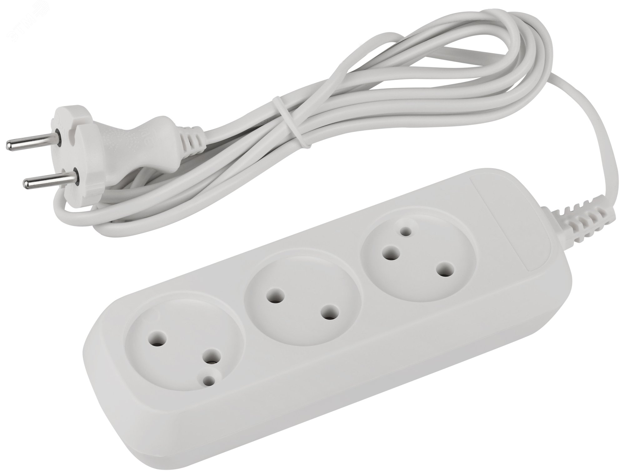 Изображение товара Удлинитель электрический 3 розетки без заземления 1,5м ЭРА GREENLINE UDL-6-315