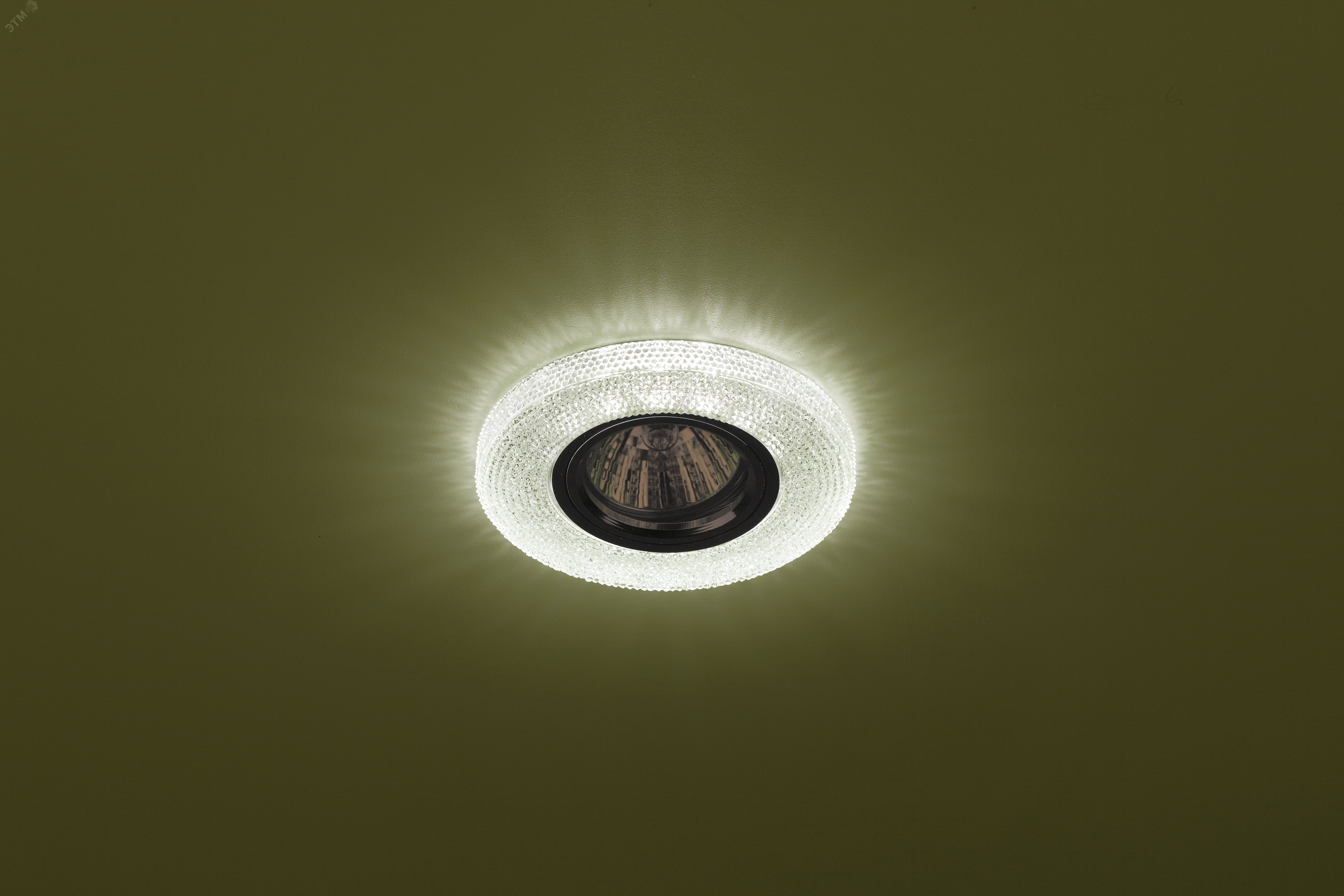 Точечный светильник декор cо светодиодной подсветкой, DK LD1 GR зеленый Б0018777 ЭРА - превью 2