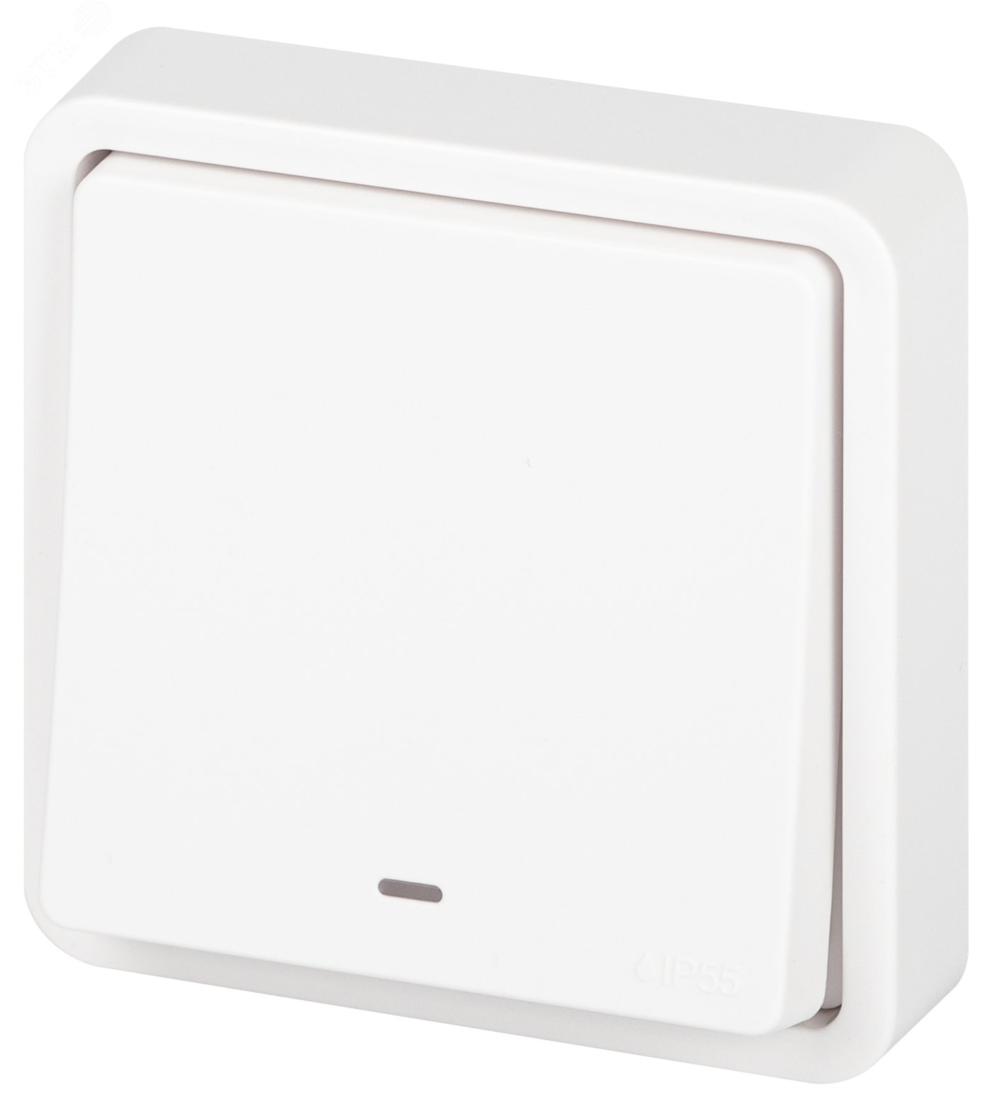 Изображение товара Переключатель Эксперт 11-1527-01 с подсветкой IP55, 10АХ-250В, СУ, белый (шт)