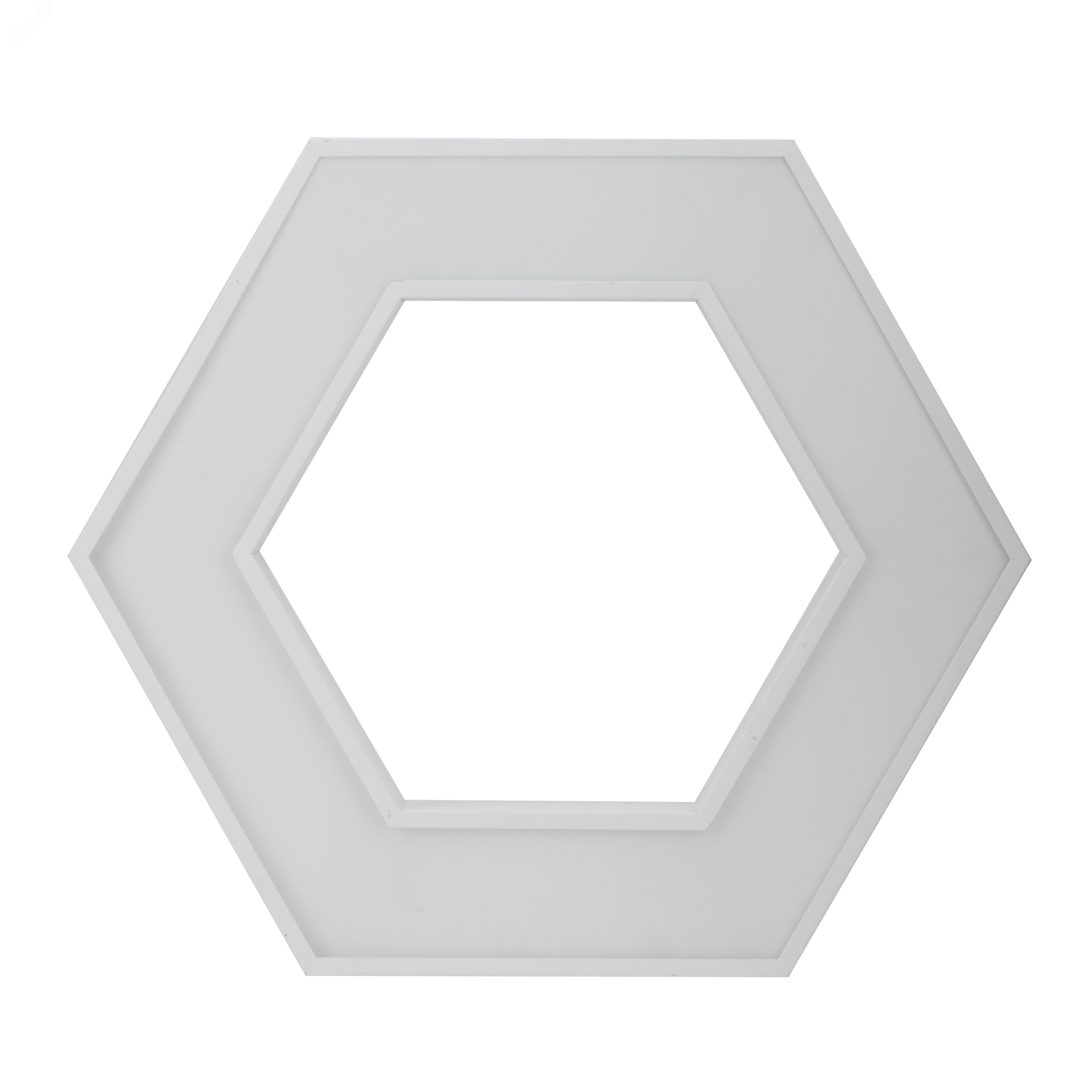 Светильник светодиодный Geometria Hexagon SPO-123-W-40K-045 45Вт 4000К 2500Лм IP40 600*600*80 белый подвесной Б0050554 ЭРА - превью 3