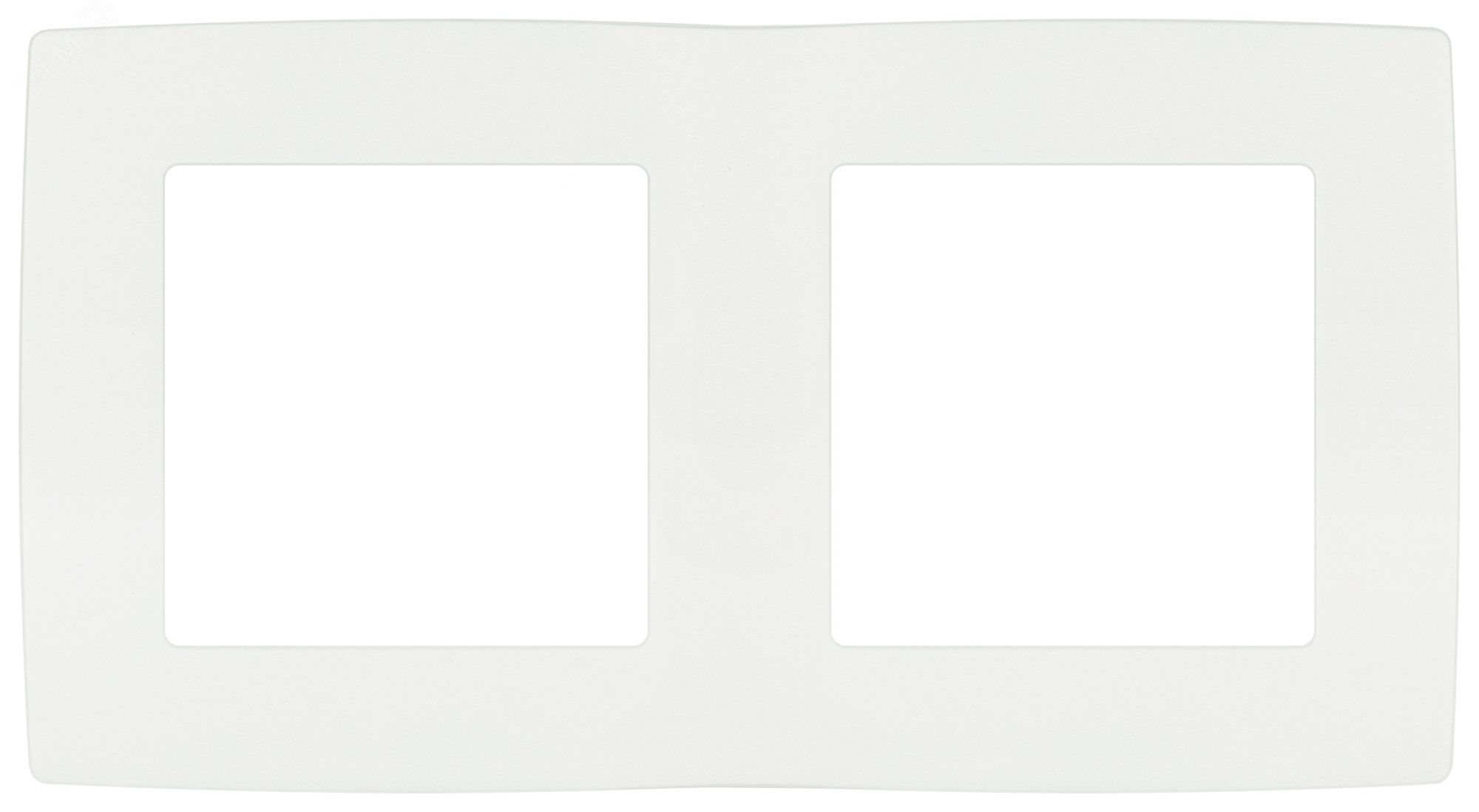 Изображение товара Рамка для розеток и выключателей Эра 12 2-постовая белый матовый пластик