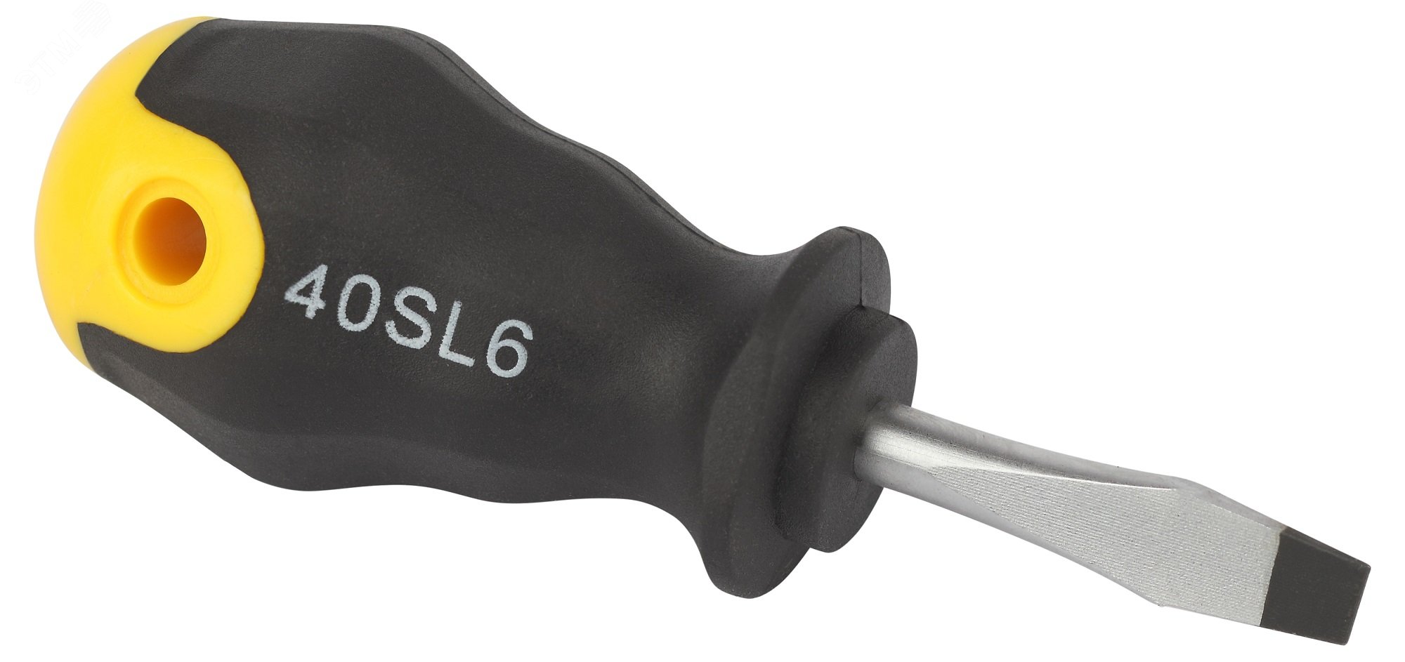 Изображение товара Отвертка шлицевая SL6х40 мм двухкомпонентная рукоятка ЭРА