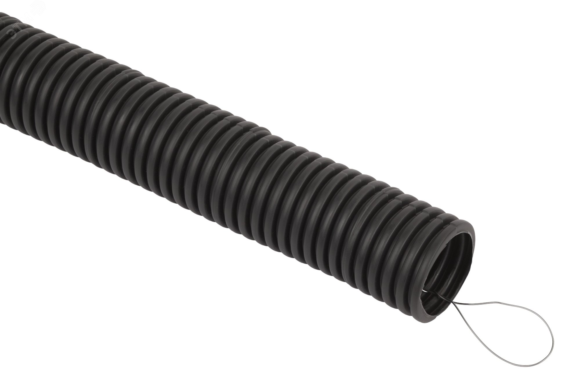 Изображение товара Труба гофрированная FRHF GOFR-50-20-FRHF черная безгалогенная трудногорючая d50 с зондом 20м (шт)