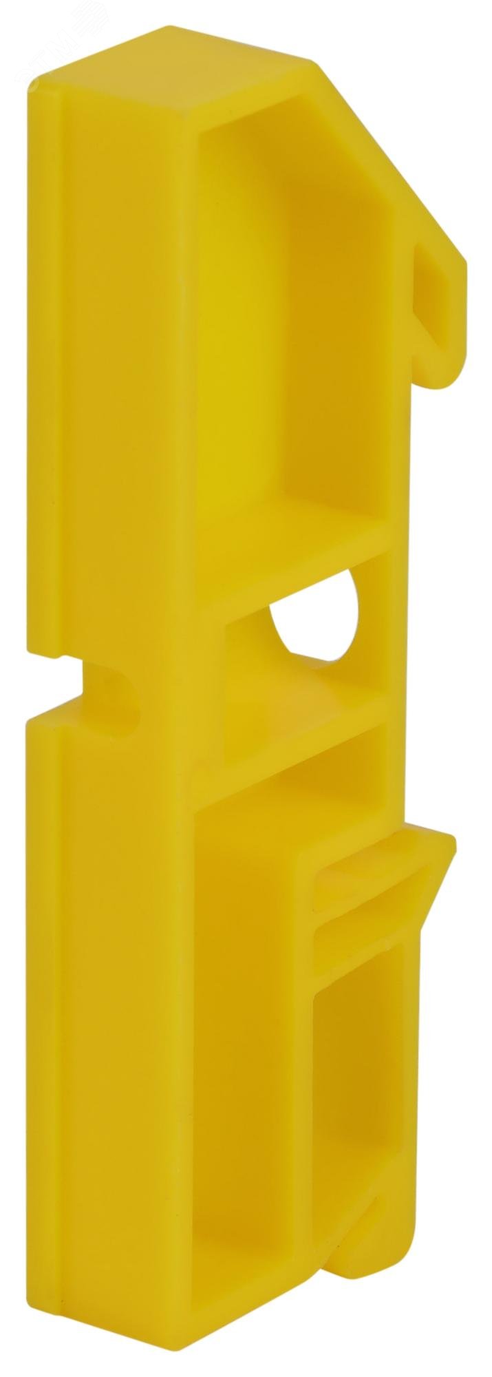 Изображение товара Изолятор для шин NO-224-66 на DIN-рейку желтый (шт)