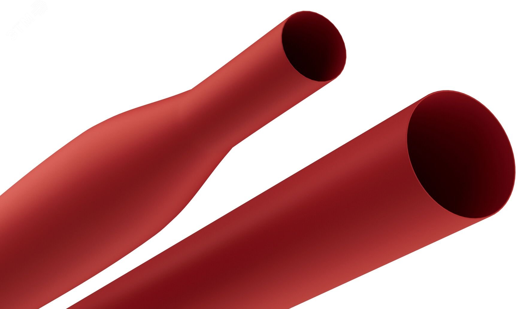 Изображение товара Термоусадочные трубки ТТУ нг-LS 50/25 красные, 1м, упаковка 10 шт