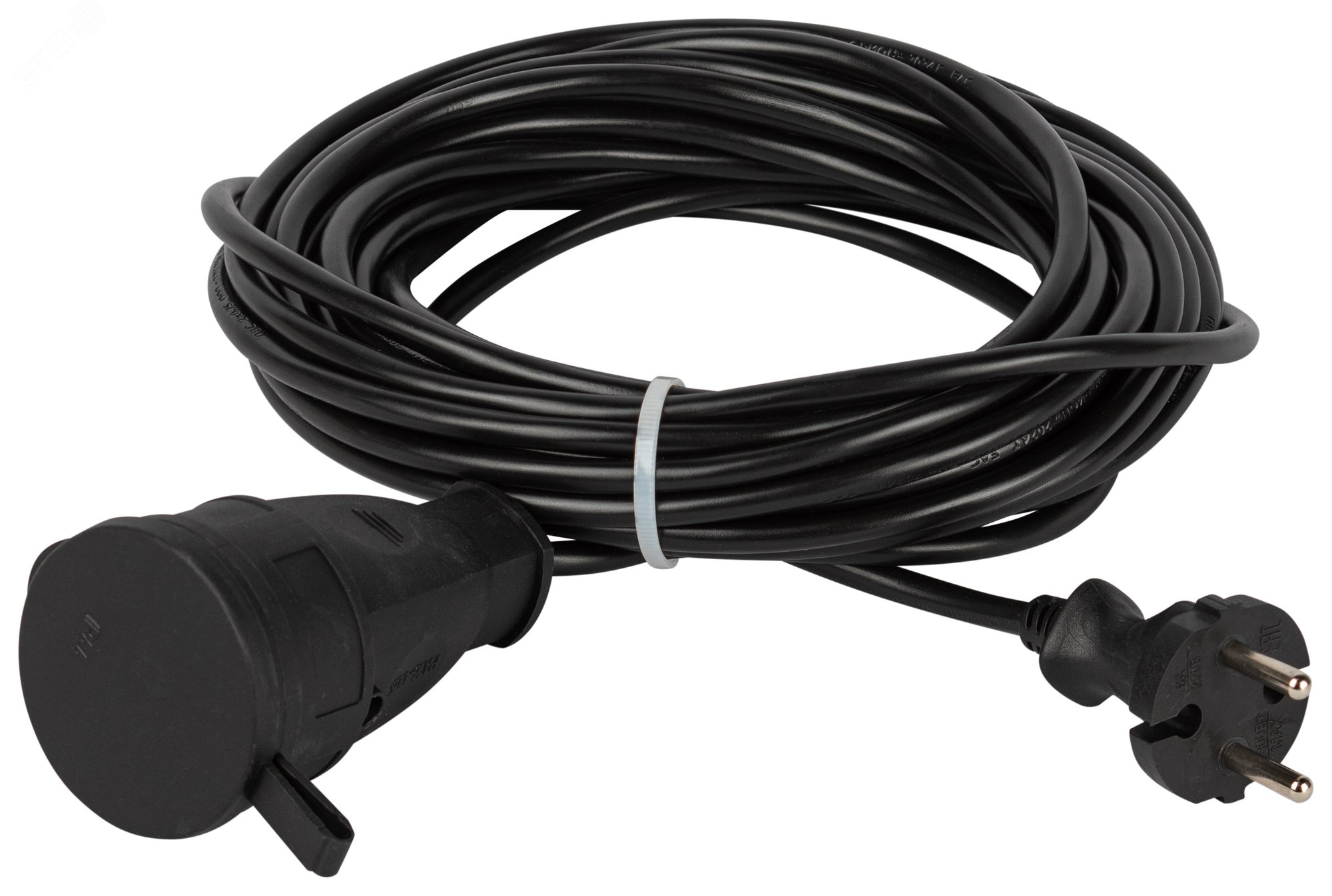 Изображение товара Удлинитель силовой в бухте GREEN LINE 10м 1 розетка без заземления ЭРА