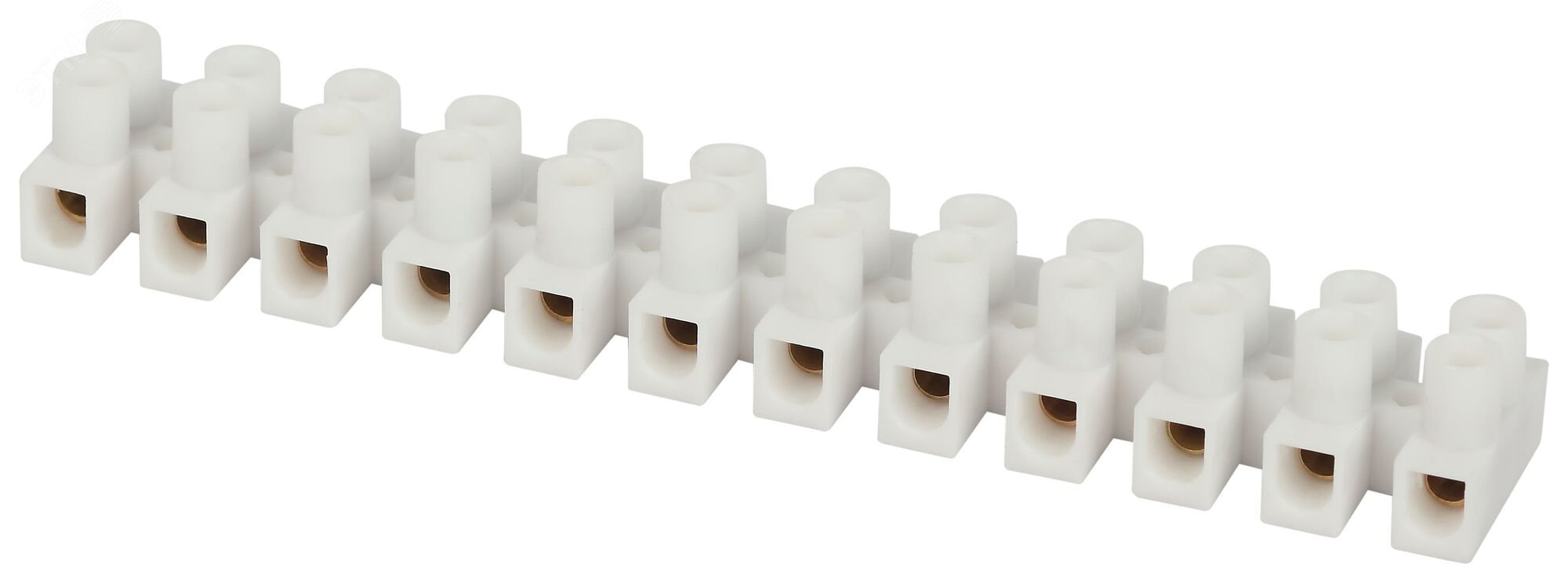 Изображение товара Зажим винтовой изолированный ЗВИ-нг 6А 12 пар ЭРА белый
