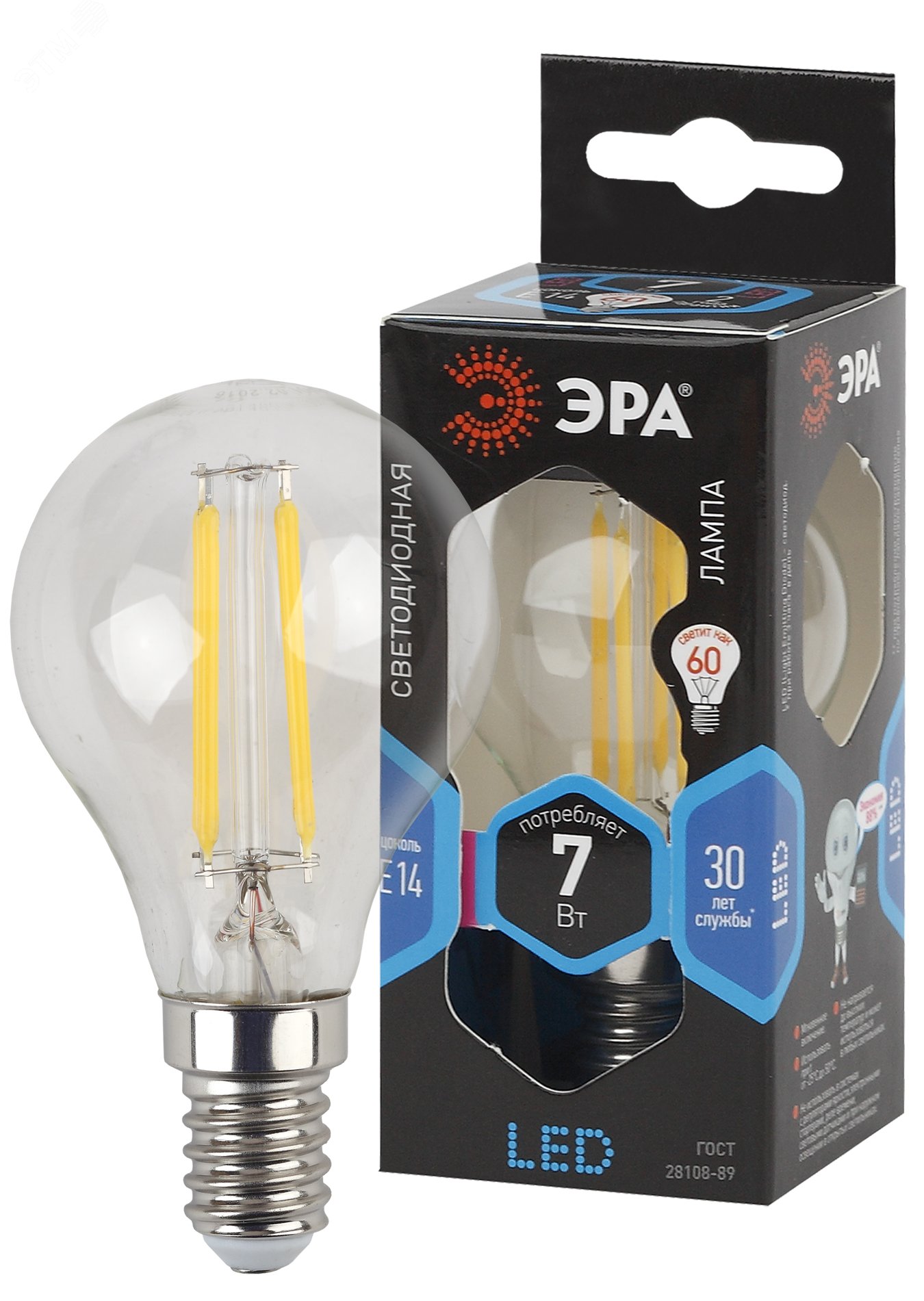Изображение товара Лампа светодиодная декоративная LED 7 Вт 910Лм 4000К шар, филамент нейтральный E14 230В F-LED P45-7W-840-E14 (шт) Изображение товара Лампа светодиодная декоративная LED 7 Вт 910Лм 4000К шар, филамент нейтральный E14 230В F-LED P45-7W-840-E14 (шт)