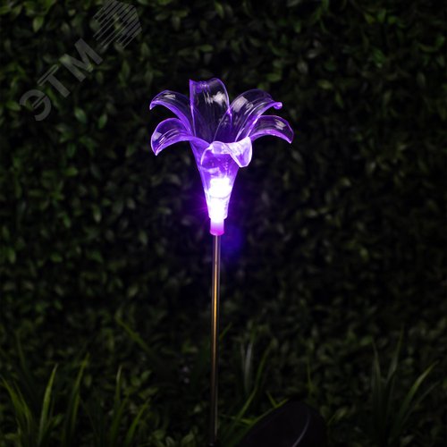 Светильник уличный Лилия на солнечных батареях садовый 75 см ERASF22-19 - фото 5