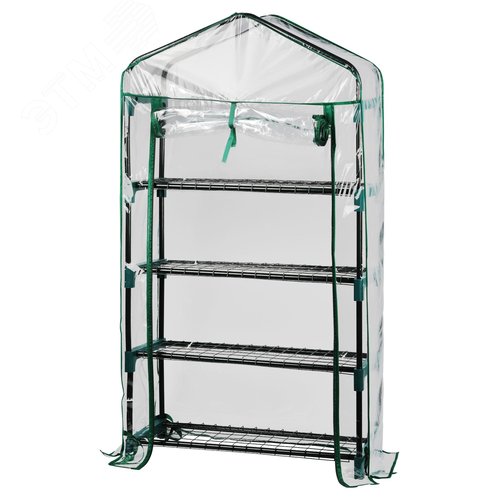 Теплица GREEN APPLE GA-House-4 со светильниками в комплекте 4 яруса 1250х690х300 мм - фото 4