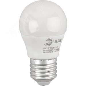 Лампа светодиодная LED P45-8W-827-E27(диод,шар,8Вт,тепл,E27) Б0030024 ЭРА - 3