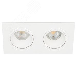 Встраиваемый светильник декоративный KL90-2 WH MR16/GU5.3 белый, пластиковый (MR16/GU5.3 в комплект не входит)