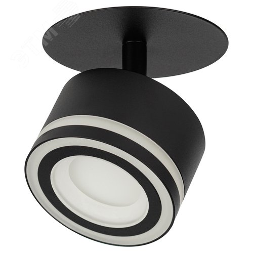 Светильник встраиваемый под лампу GX53 DK114 BK черный - фото 3